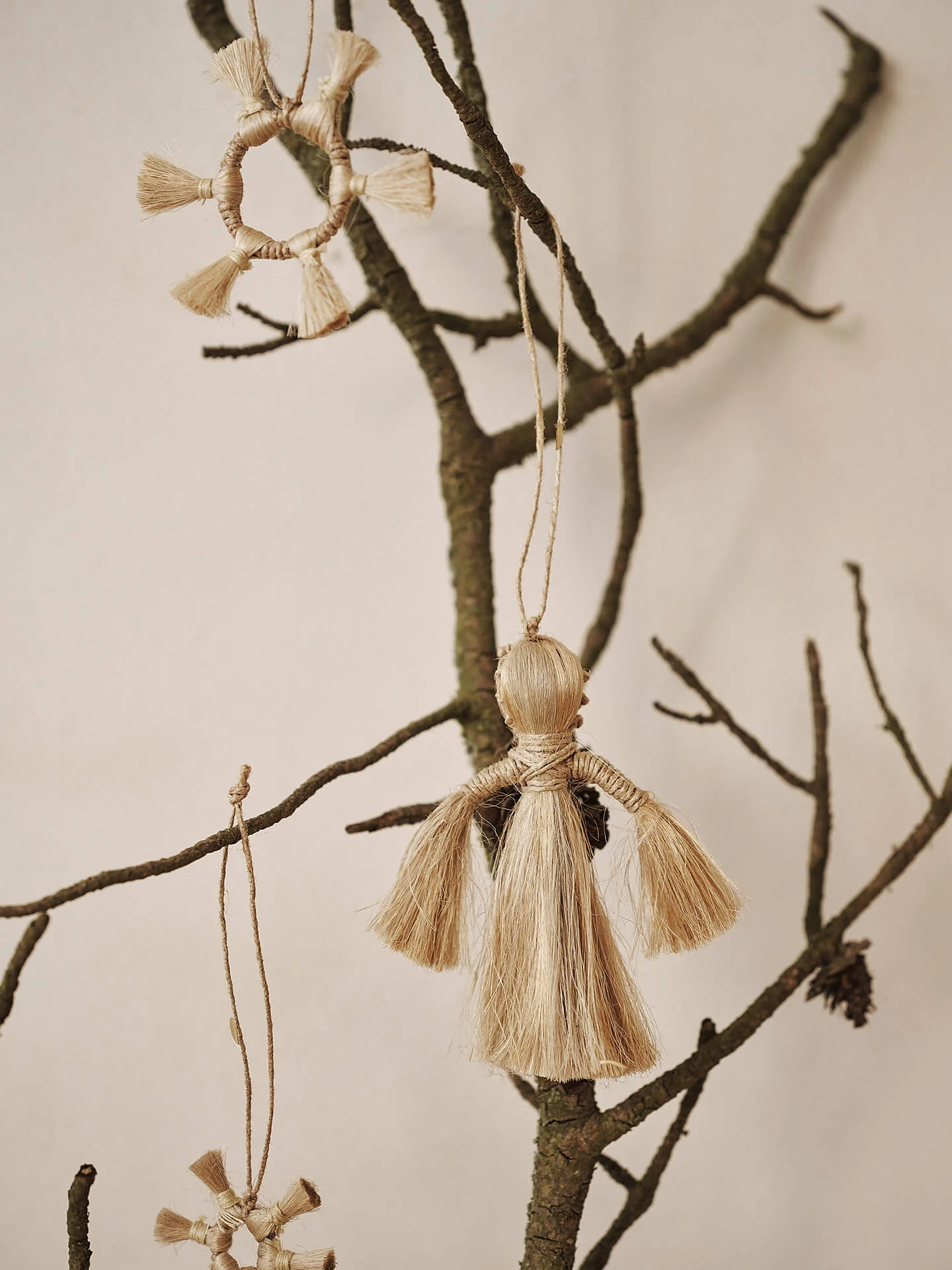 Jute Stars - Set of 3 - Natural - Image 3