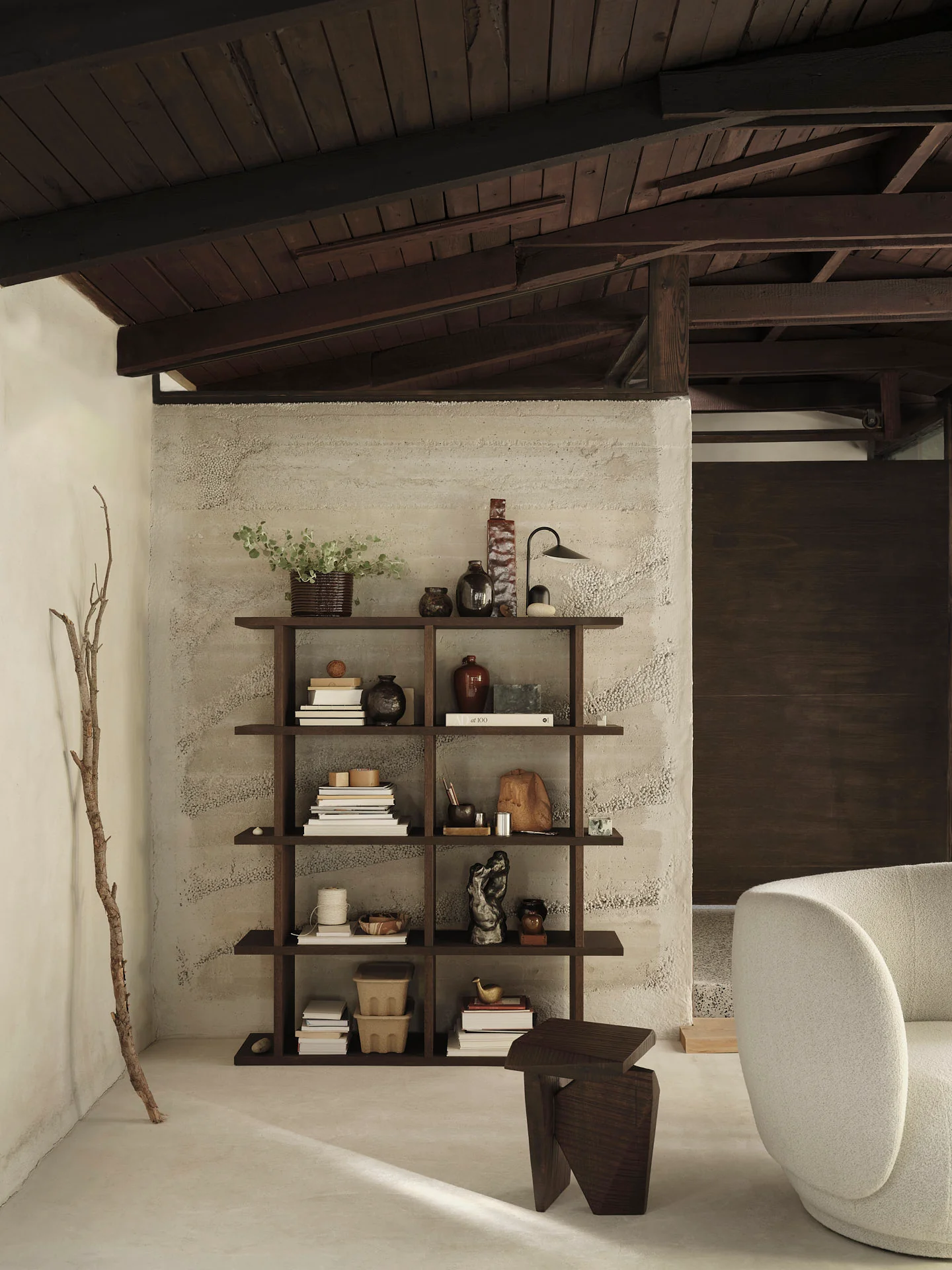 Kona Bookcase - 2x4 - Dark Stained Oak - Image 2