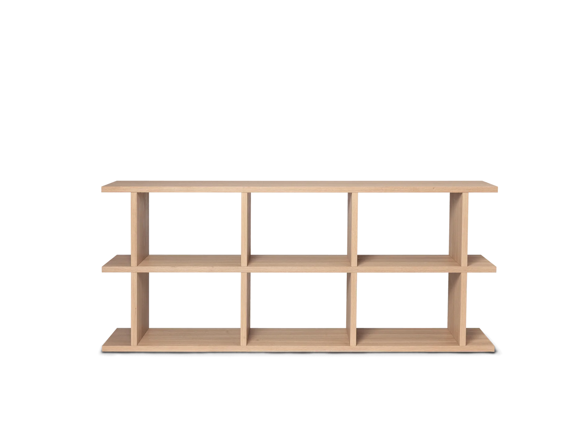 Kona Bookcase - 3x2 - Natural Oak Veneer
