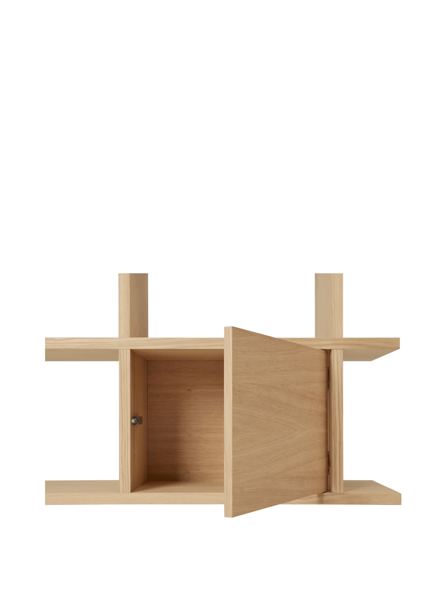 Kona Bookcase Cabinet Insert - Natural Oak Veneer - Image 3