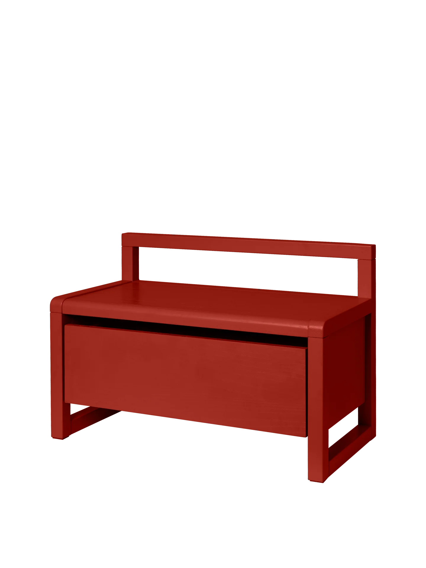 Little Architect Storage Bench - Poppy Red - Image 3