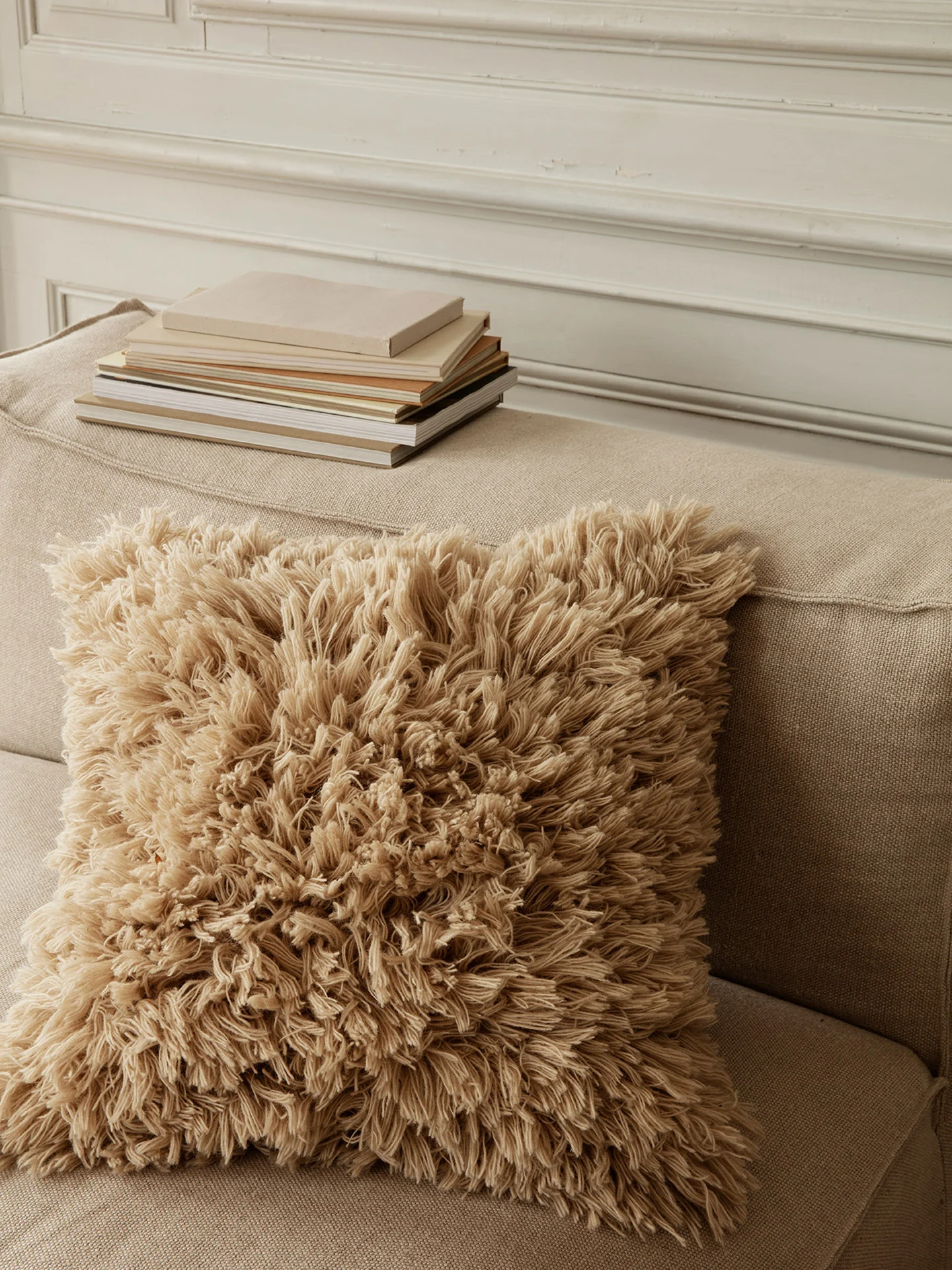 Meadow High Pile Cushion - Light Sand - Image 2