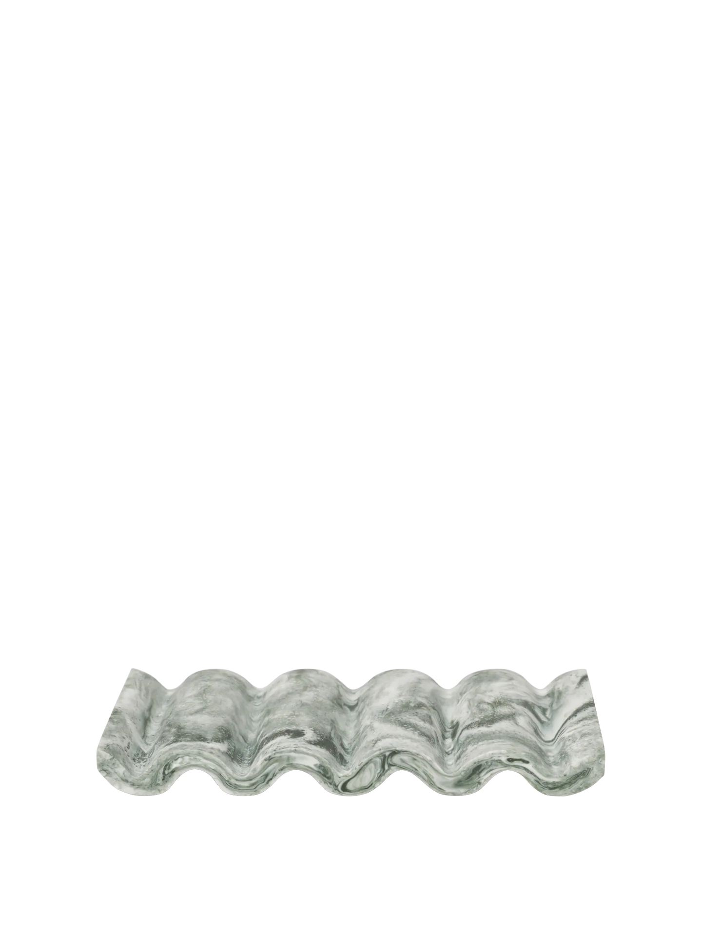Mist Soap Dish - Emerald Off-White