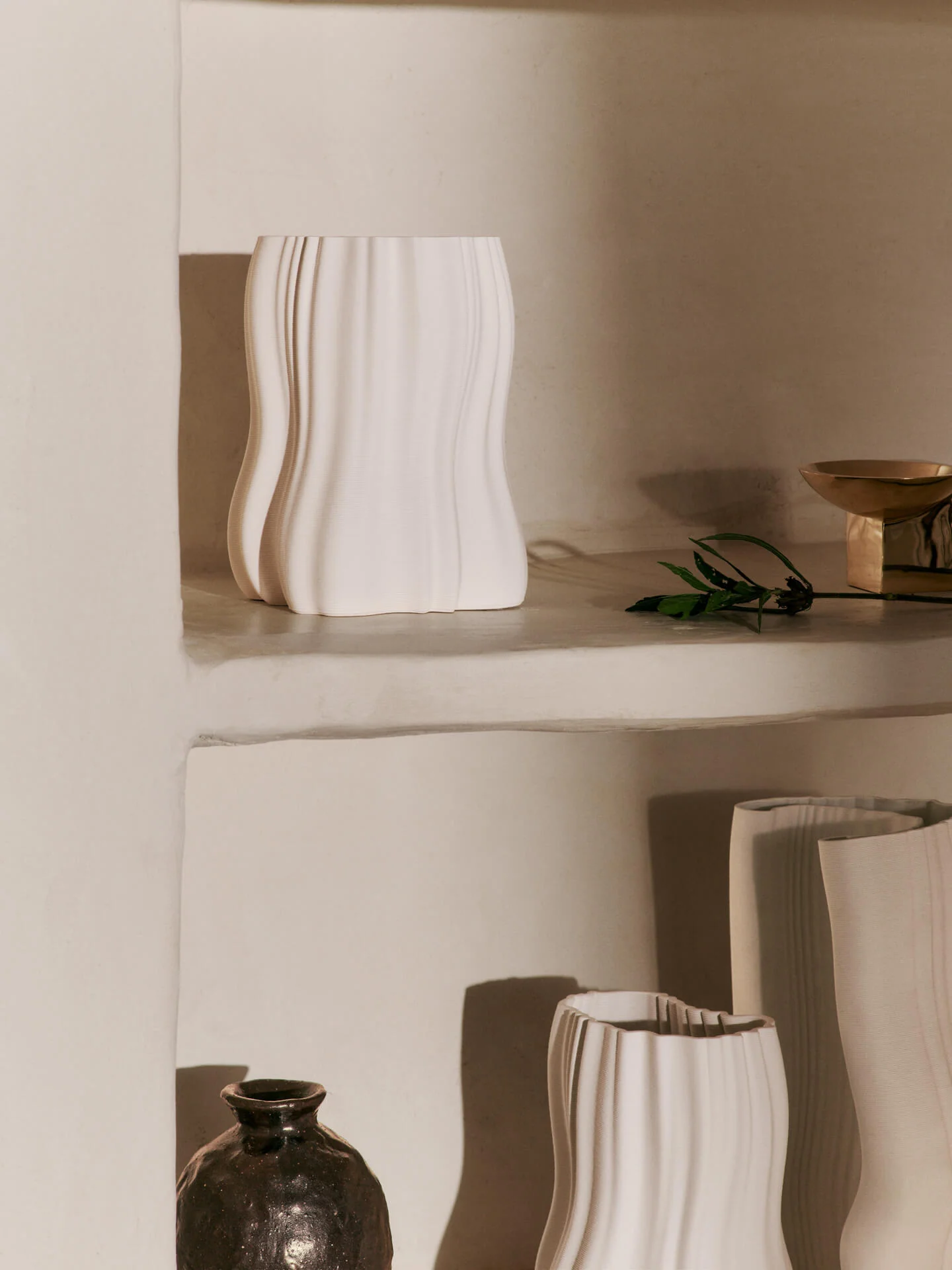 Moire Vase - Small - Off-White - Image 2