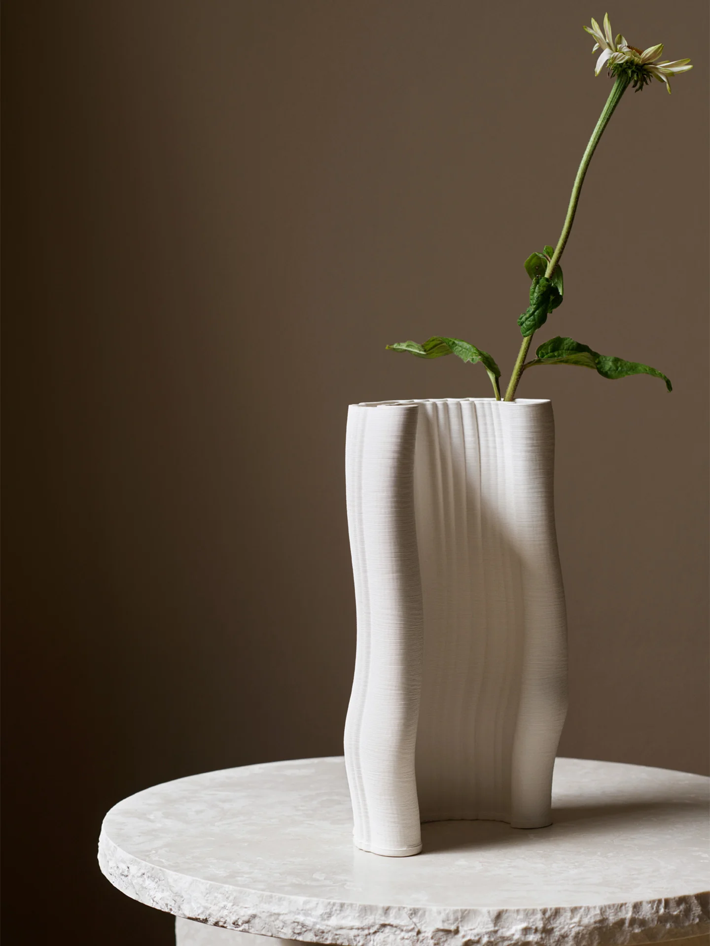 Moire Vase - Large - Off-White - Image 2