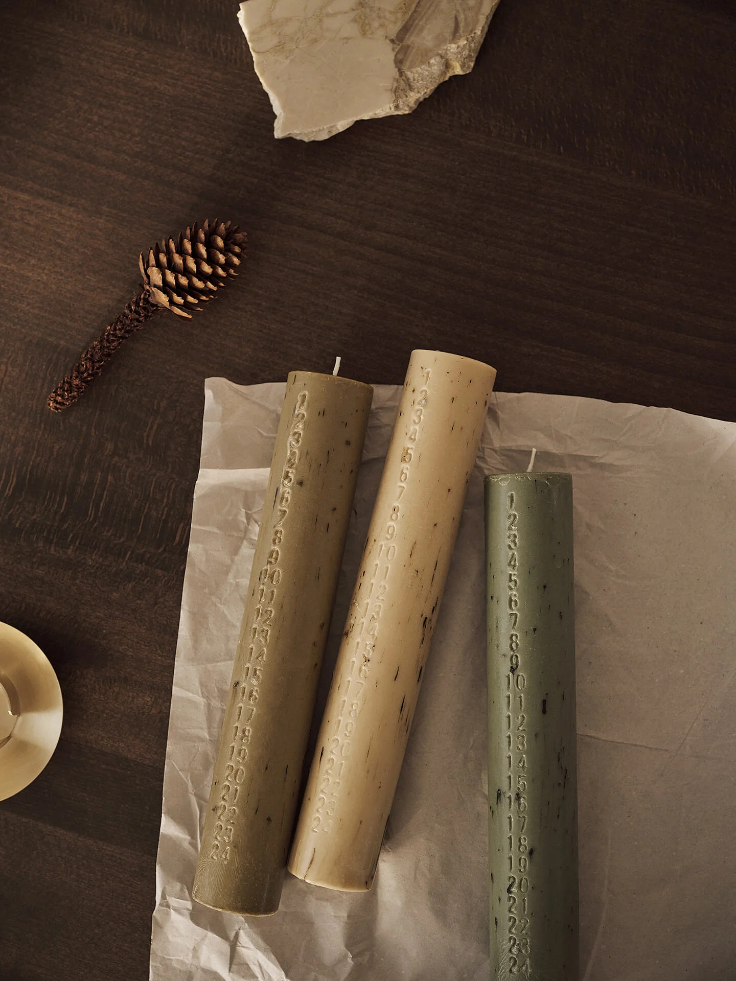 Mura Advent Candle - Artichoke Green - Image 3