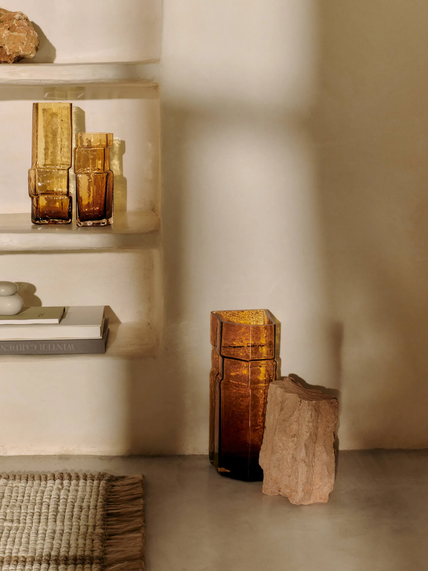 Muro Vase - Medium - Recycled Amber - Image 3