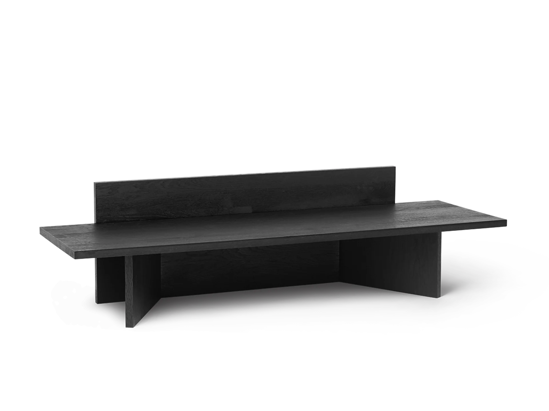 Oblique Bench - Black Stained Ash
