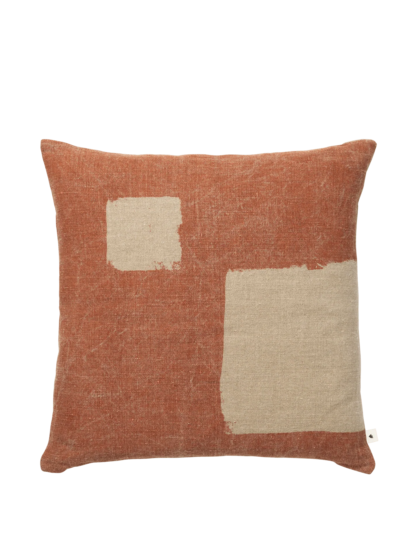 Oleo Cushion - Terracotta/Natural