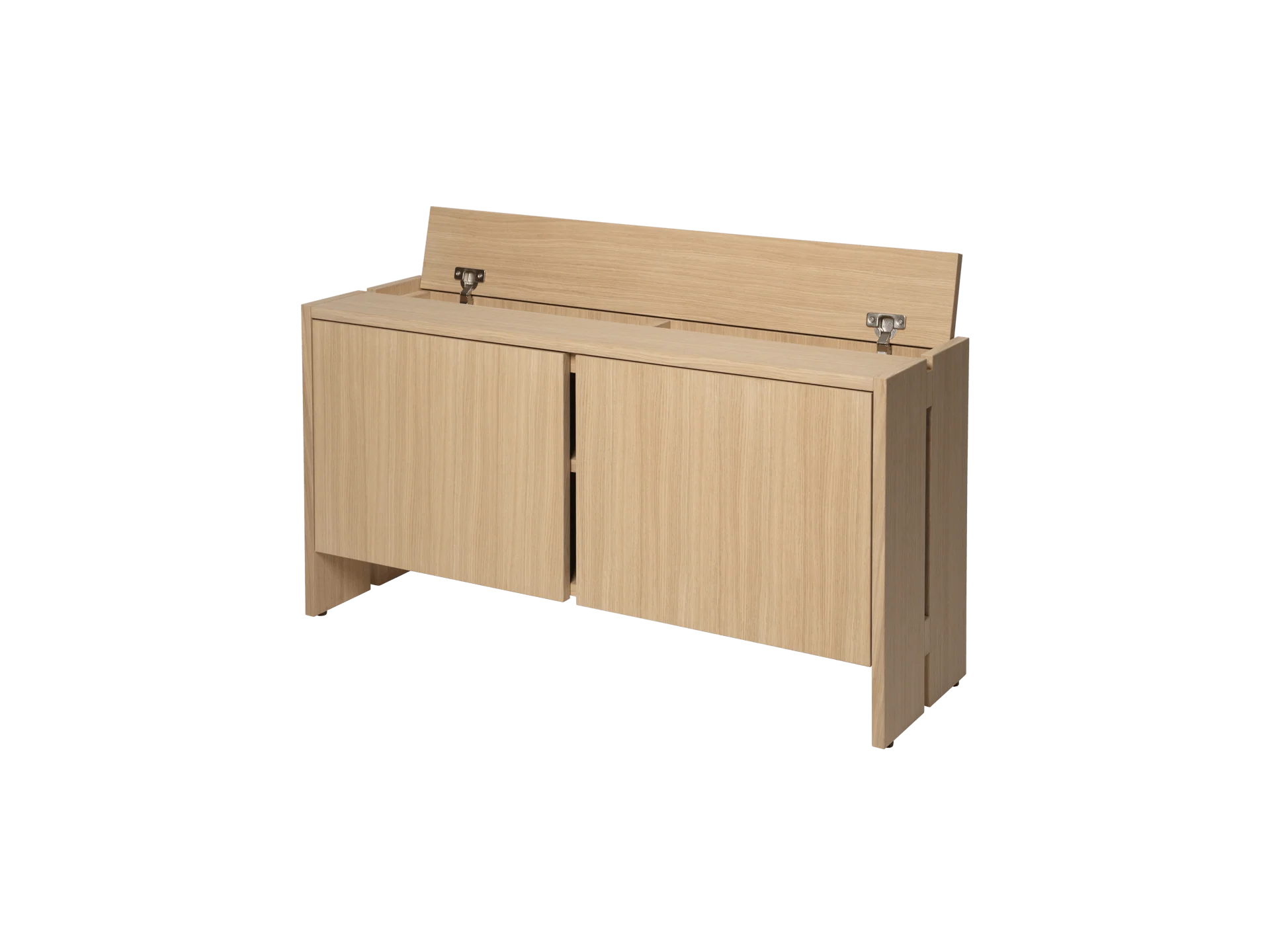Parcel Hallway Cabinet - Low - Natural Oak - Image 5