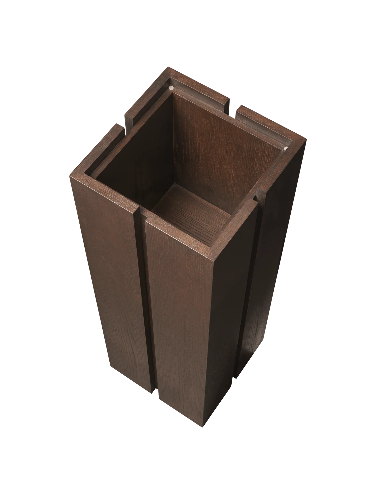 Parcel Pedestal - Dark Stained Oak - Image 4