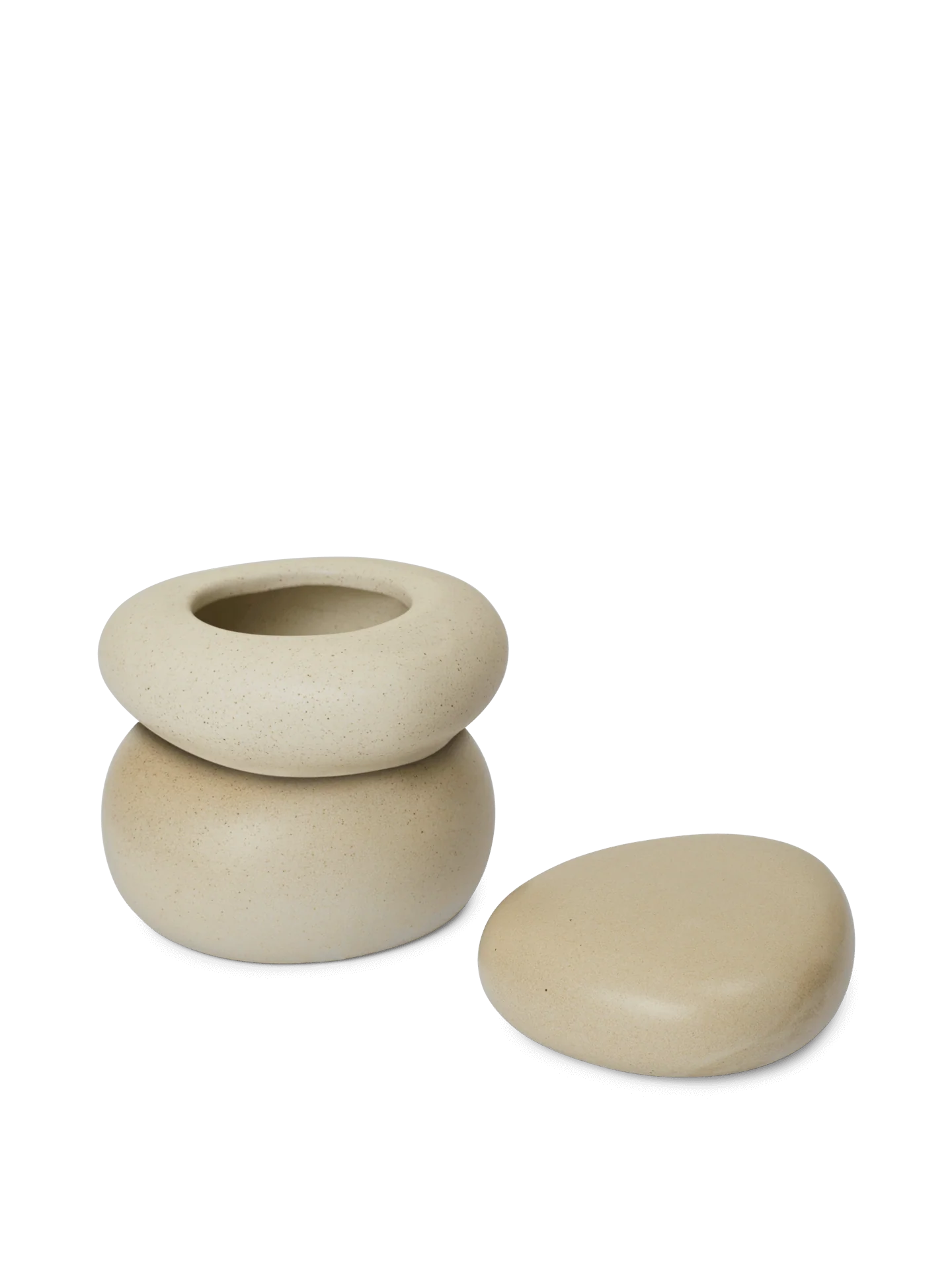 Pebble Box - Large - Sand/Cream - Image 3
