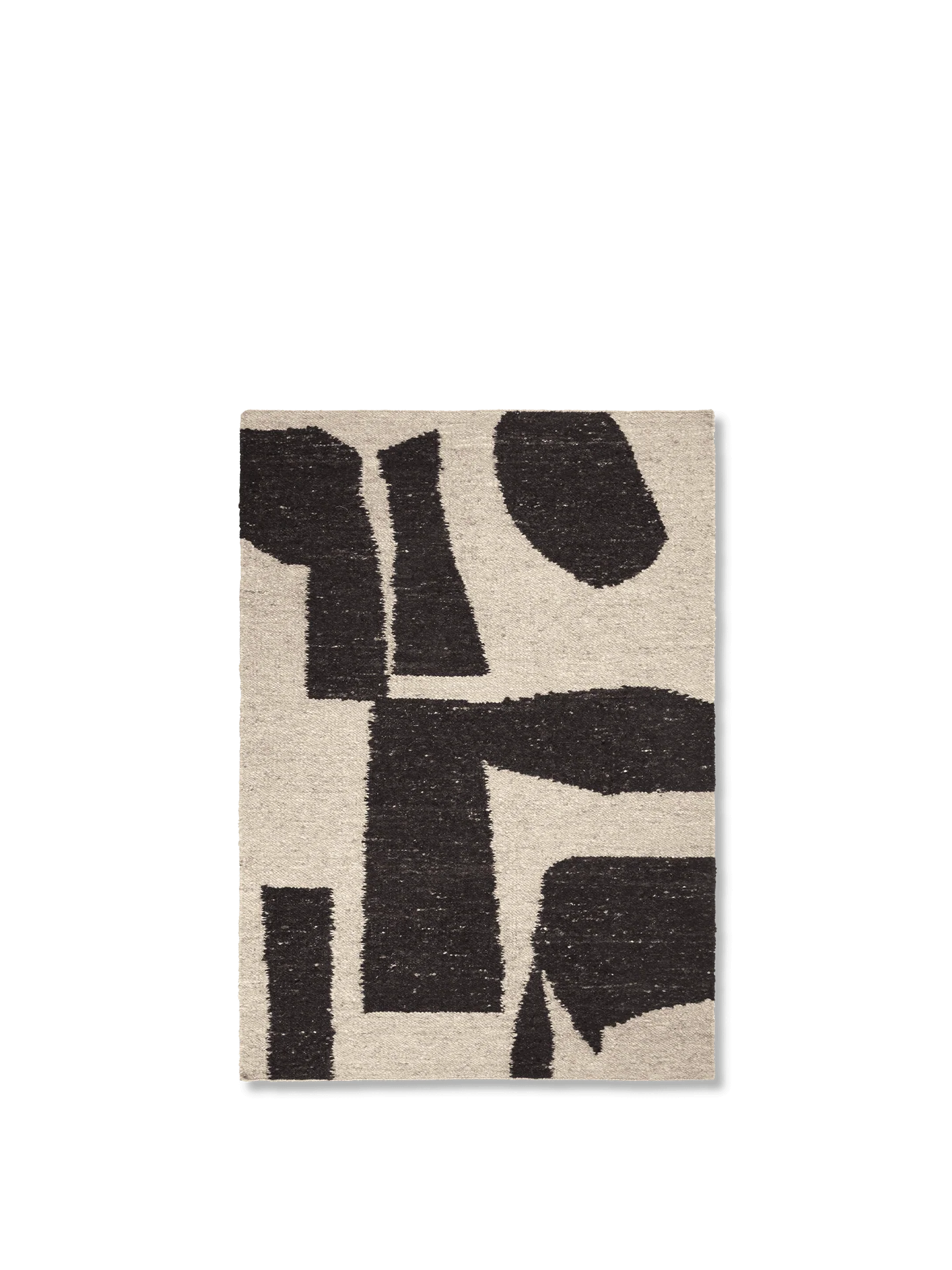 Piece Rug - Off-White/Coffee