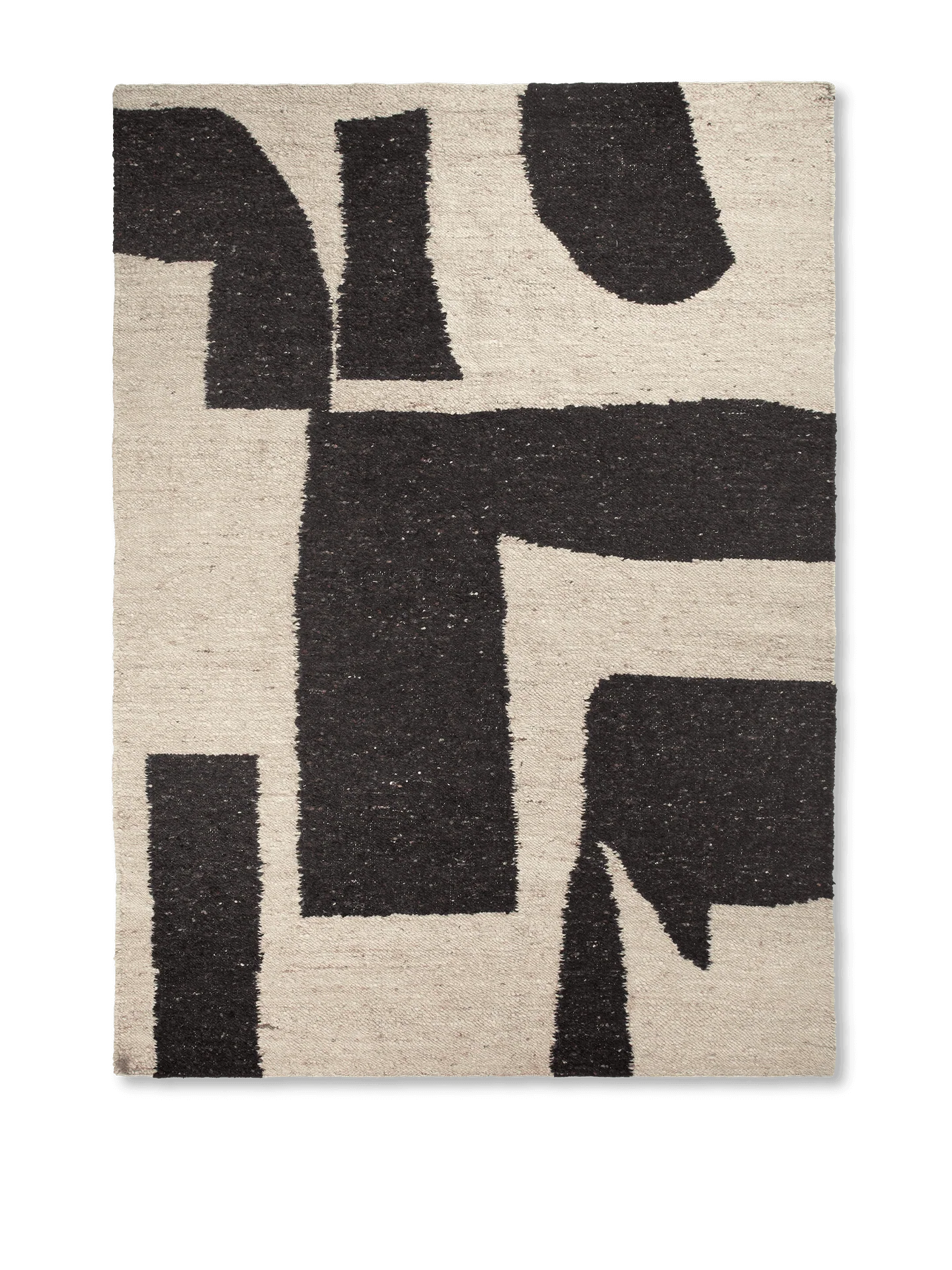Piece Rug - Off-White/Coffee - Image 2