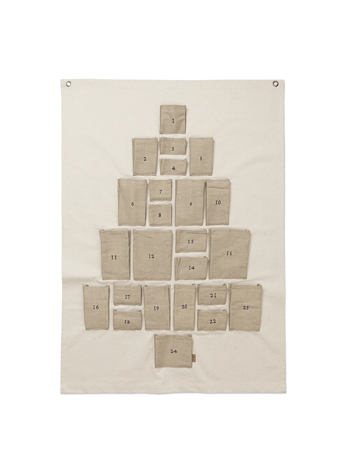 Pine Christmas Calendar - Maxi - Natural