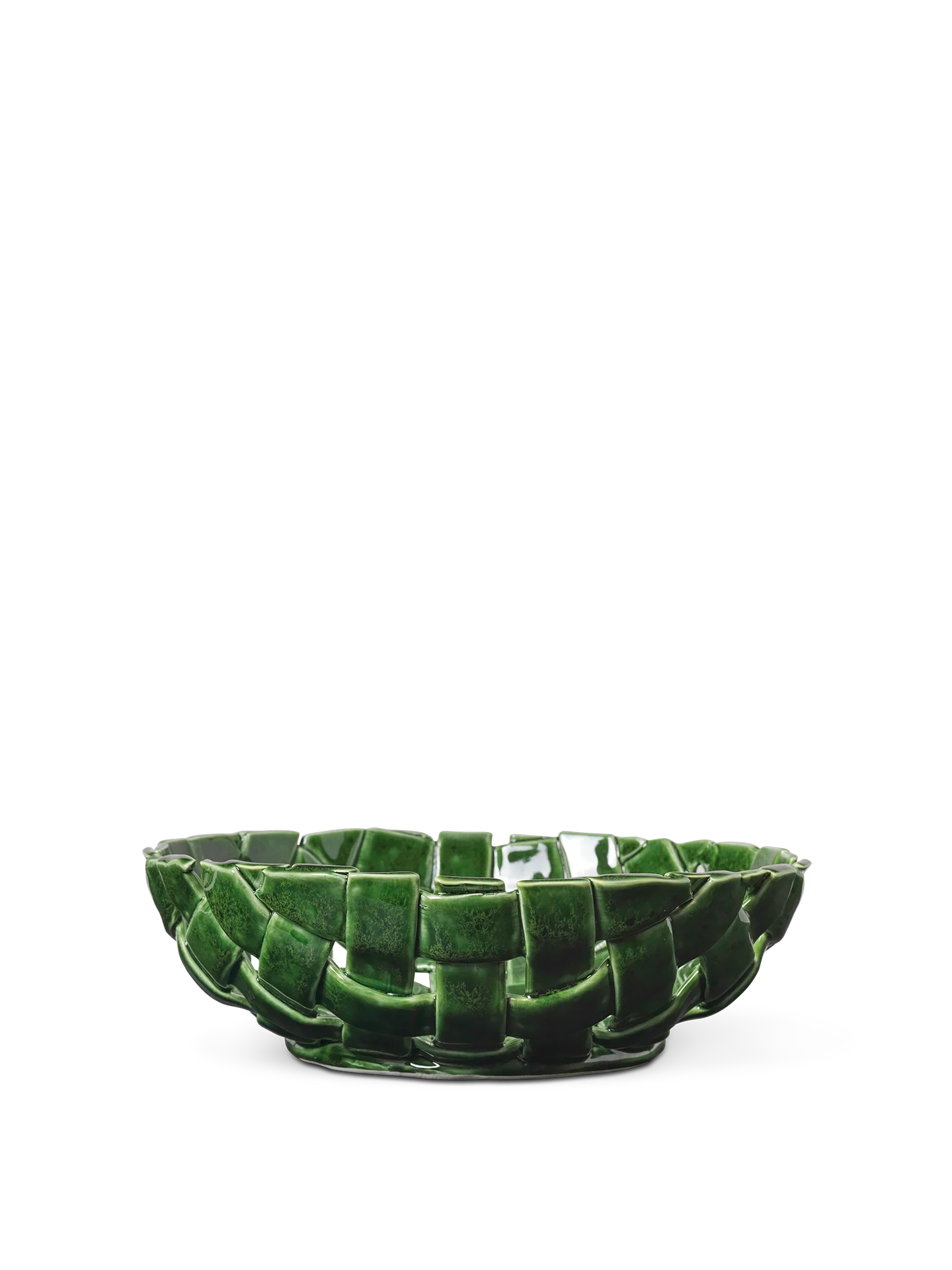 Plait Bowl - Ø30 - Emerald Green