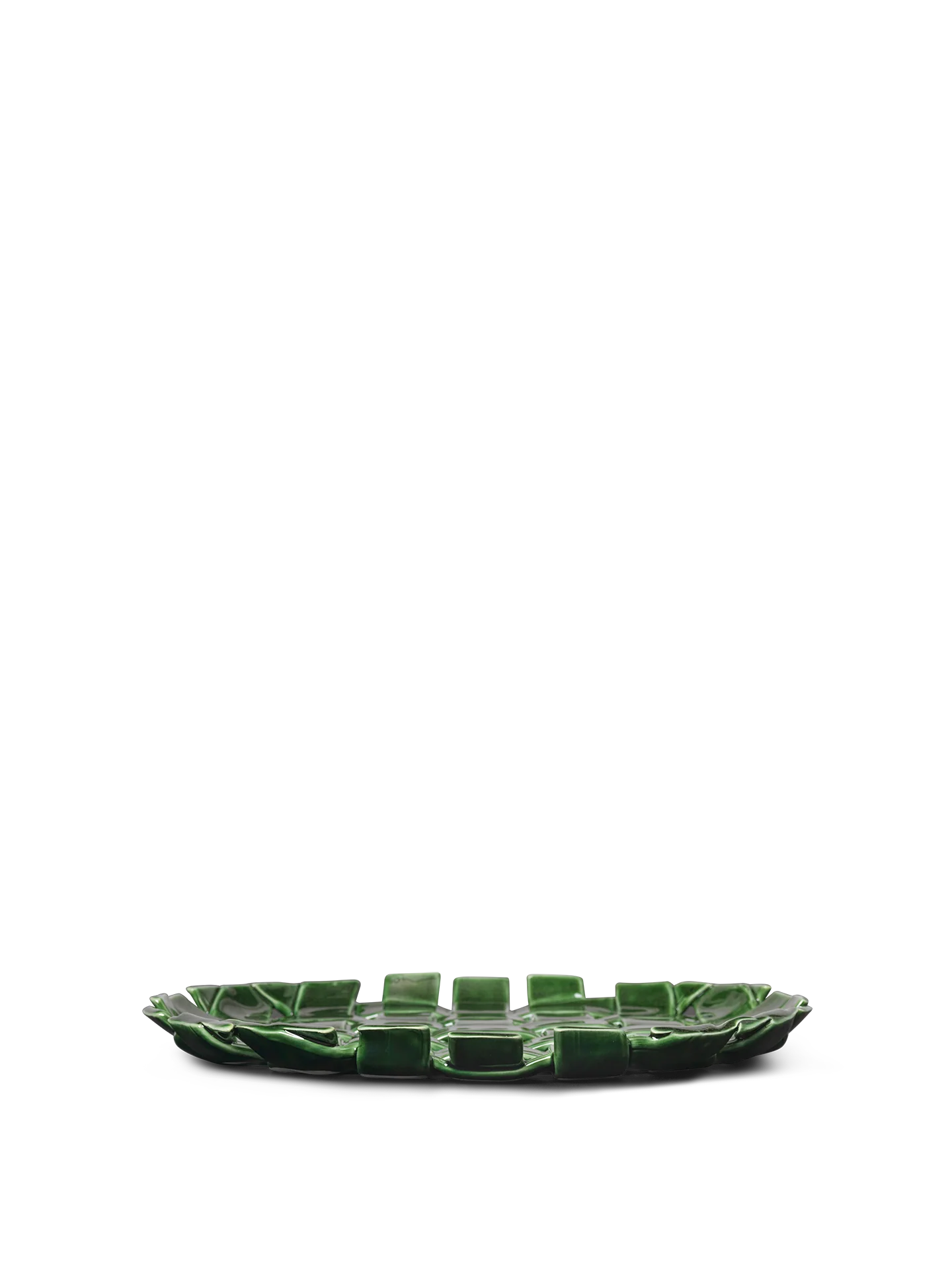 Plait Platter - Emerald Green
