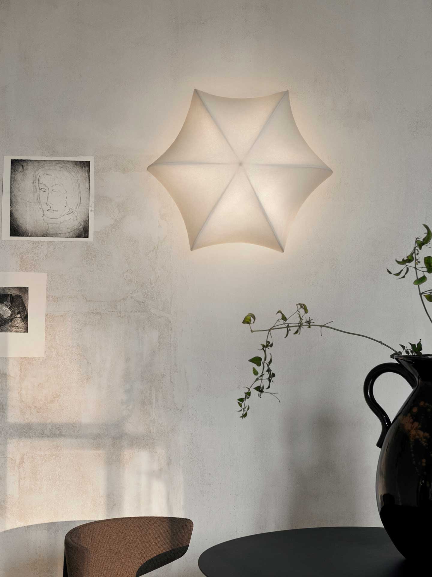 Poem Ceiling/Wall Lamp - White/Cashmere - Image 2