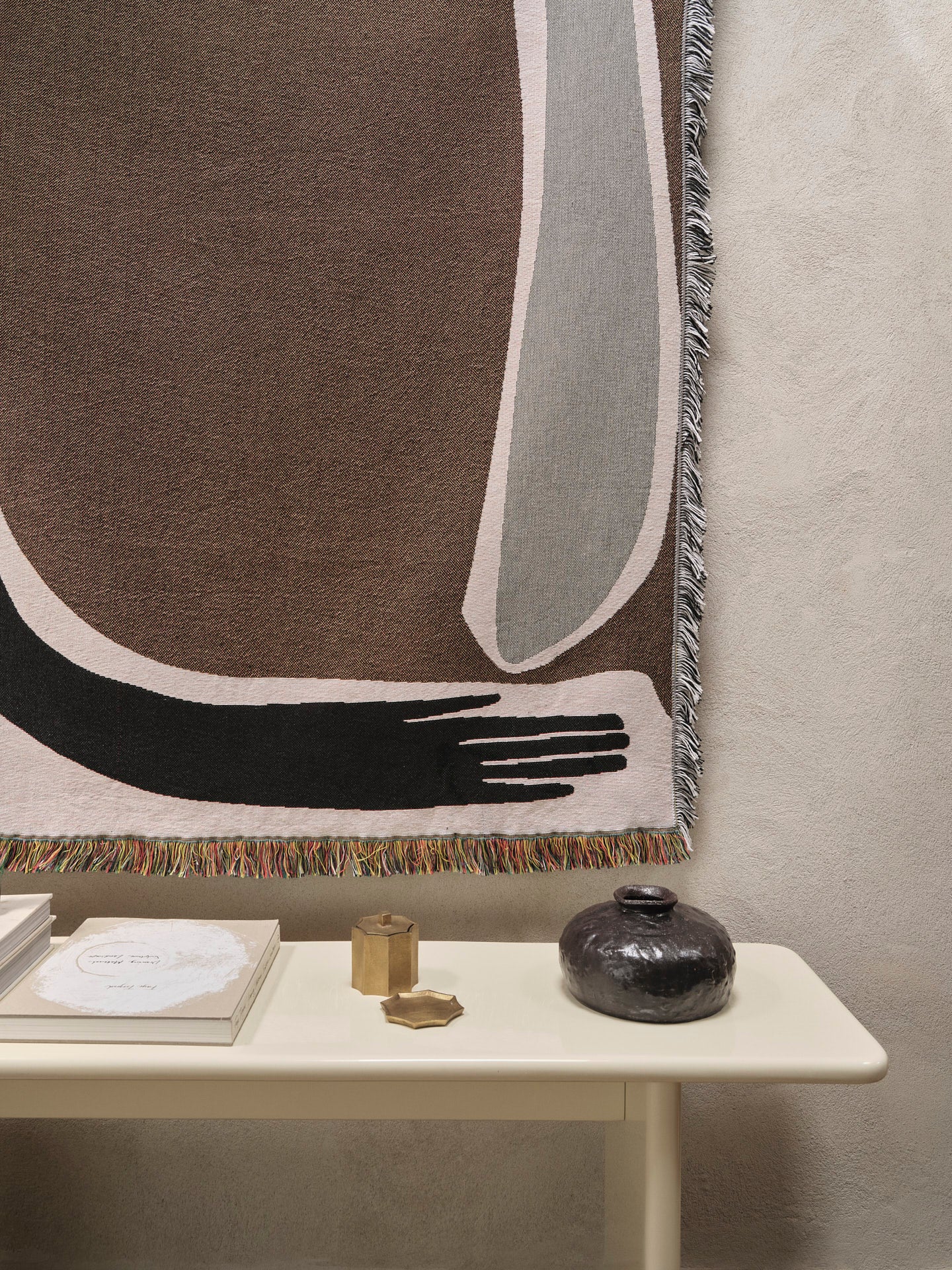 Pose Tapestry Blanket - Coffee - Image 2