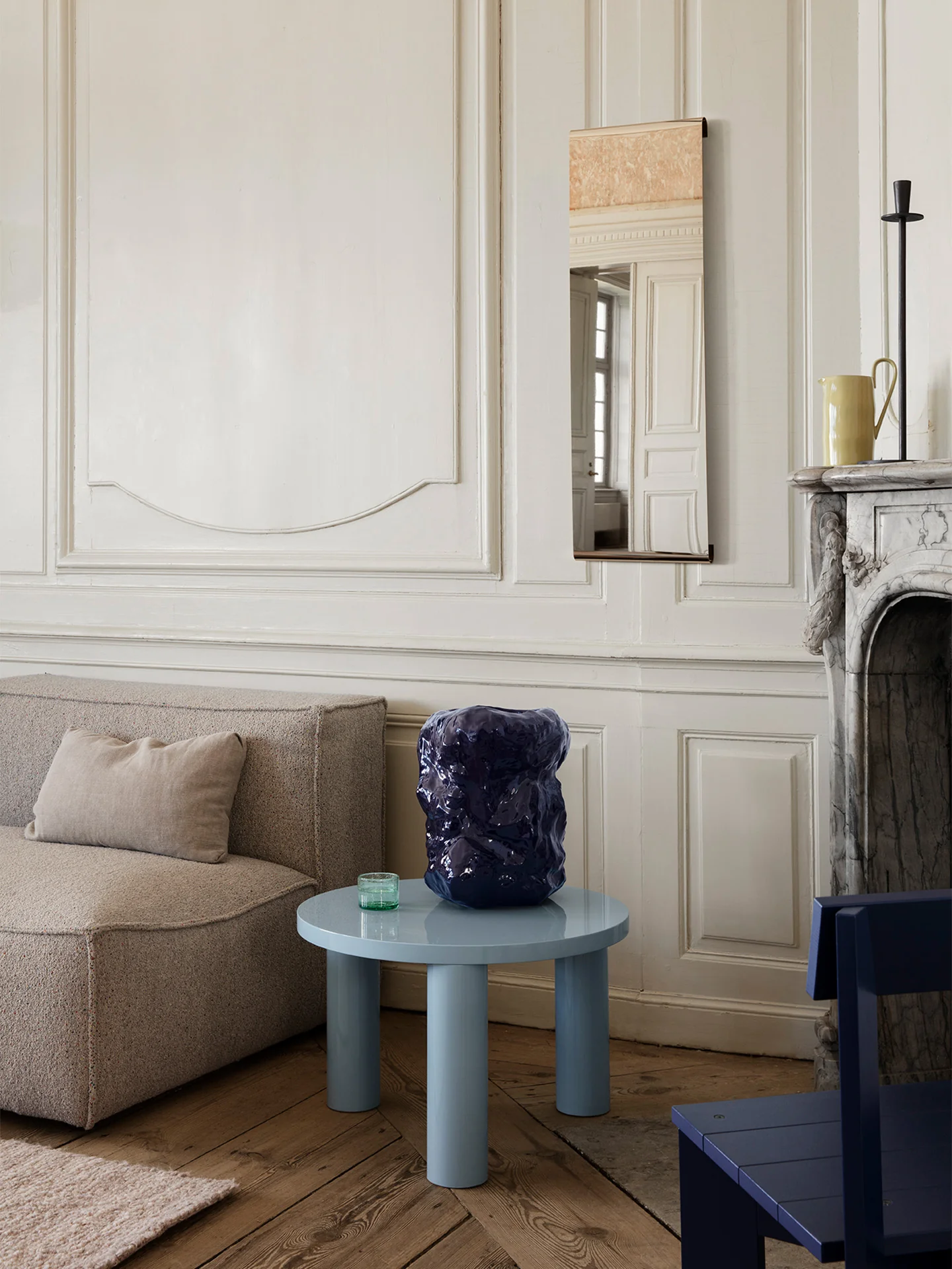 Post Coffee Table - Small - Ice Blue - Image 2