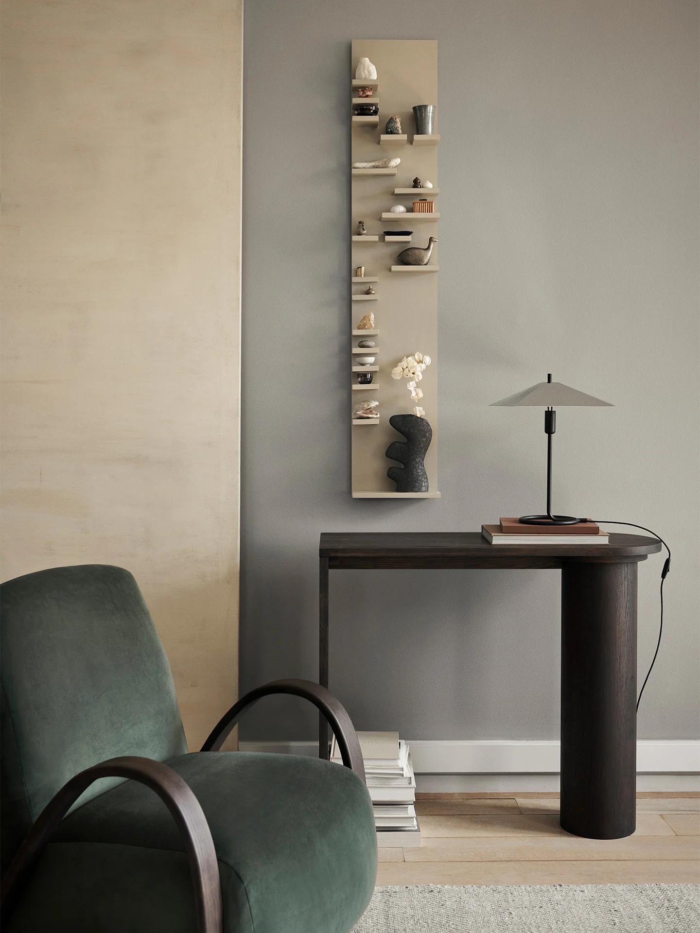 Pylo Console Table - Dark Stained Oak - Image 4