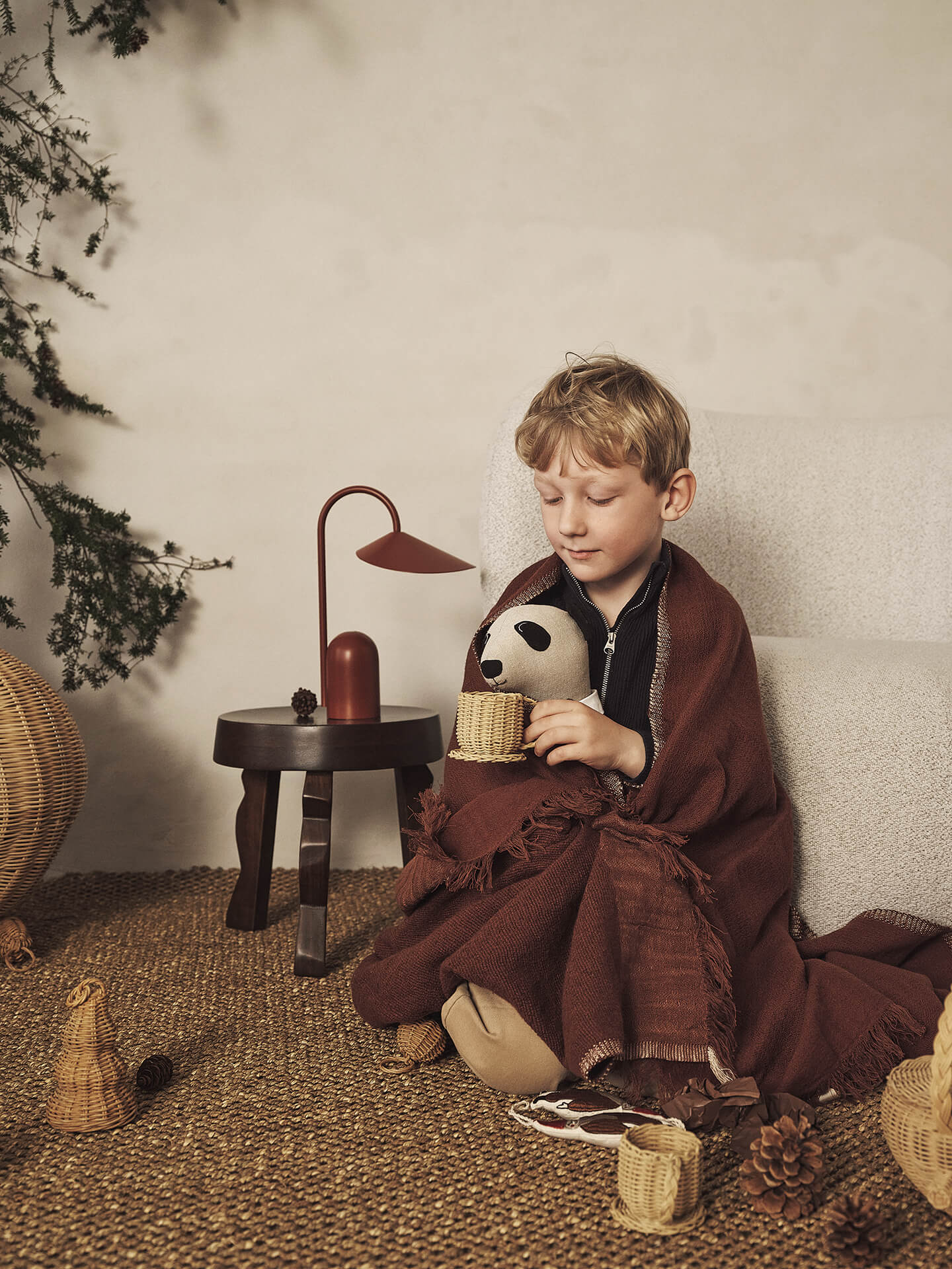 Rattan Tea Set - Natural - Image 3