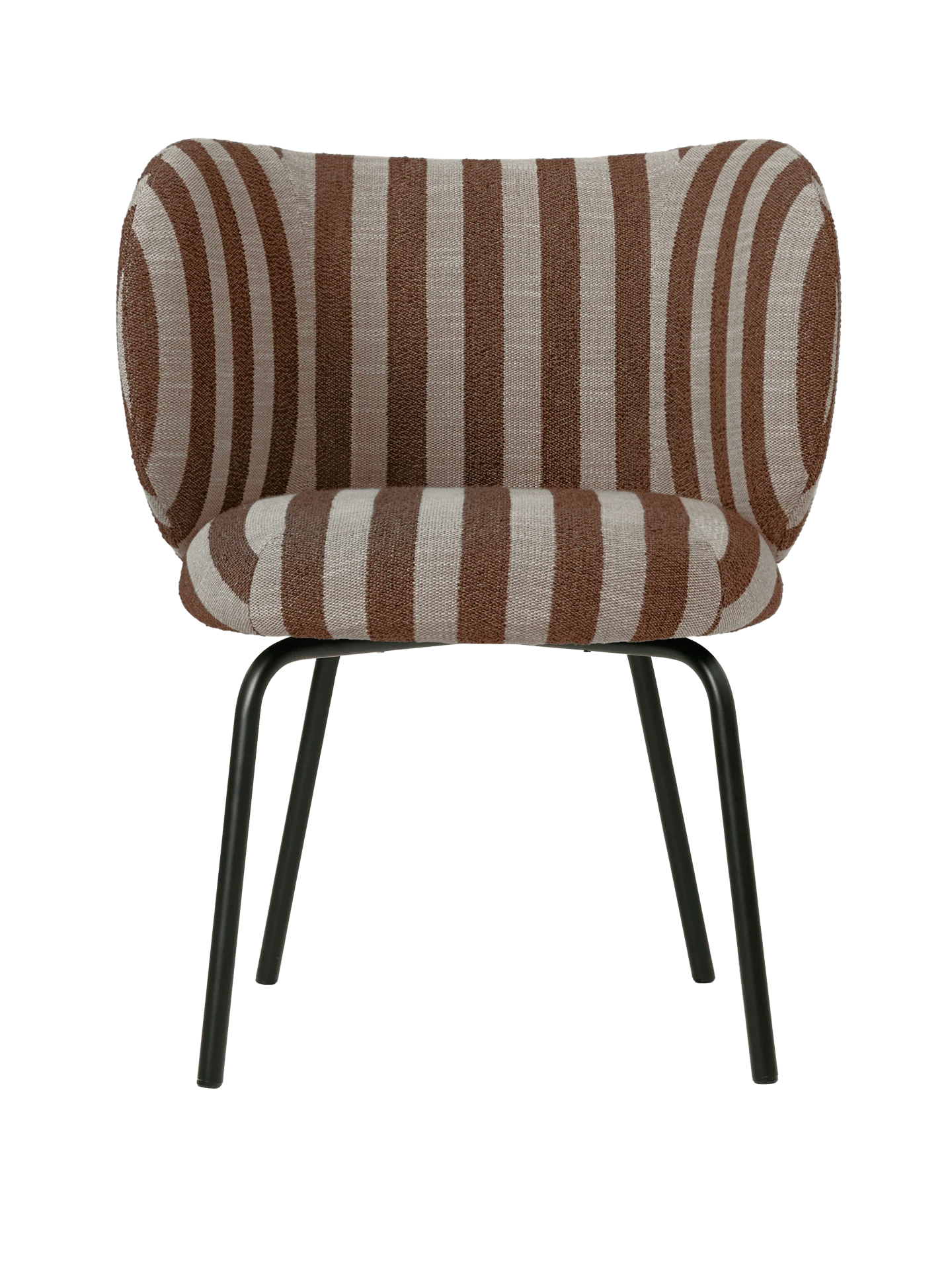 Rico Dining Chair - Black - Louisiana - Sand/Chocolate - UK