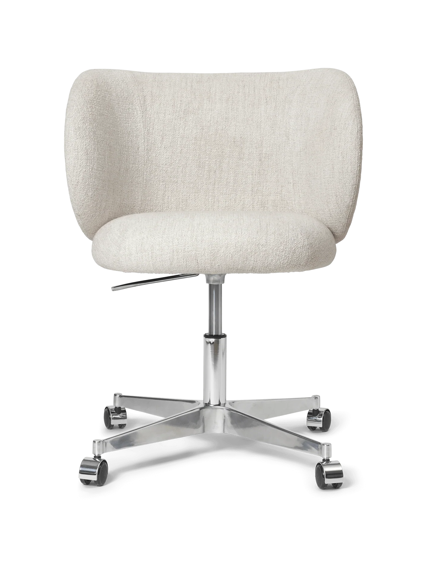 Rico Dining Chair - Castors - Bouclé - Off-White - UK