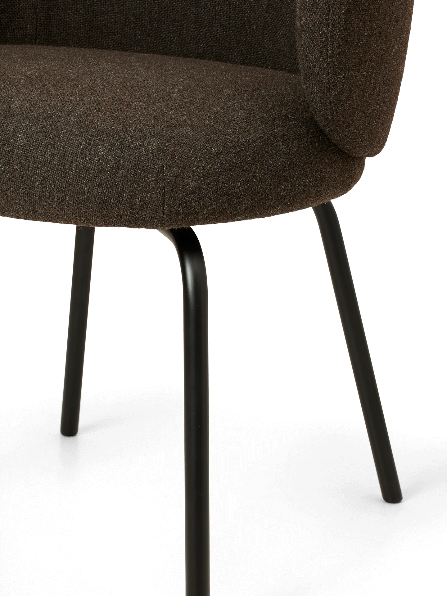 Rico Dining Chair - Black - Hallingdal - Dark Grey/Brown - UK - Image 5