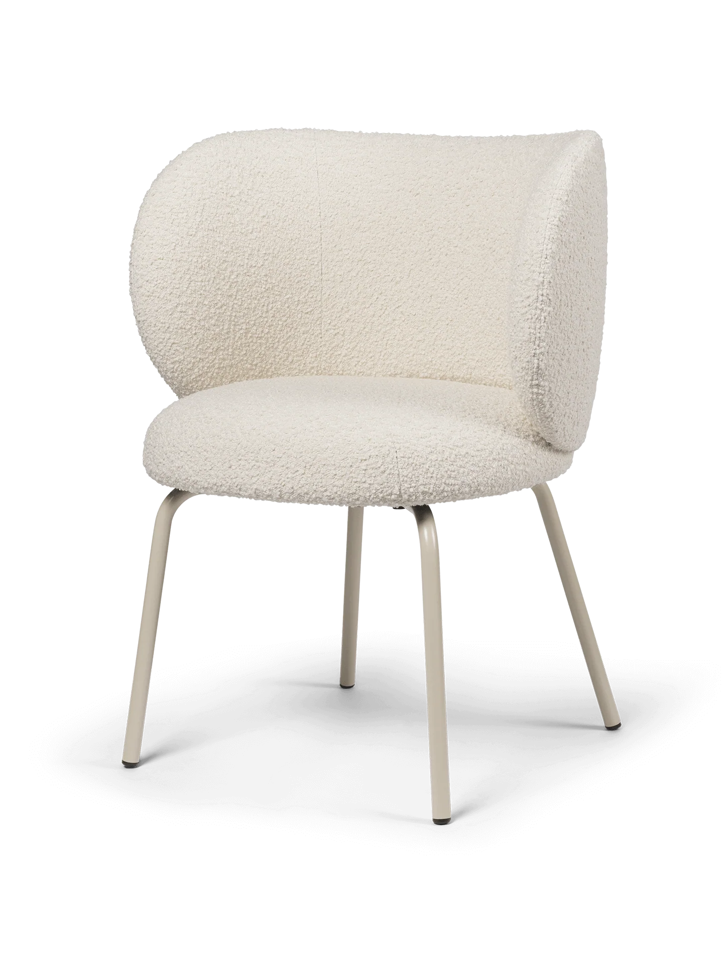 Rico Dining Chair - Cashmere - Nordic Bouclé - Off-White - UK - Image 3