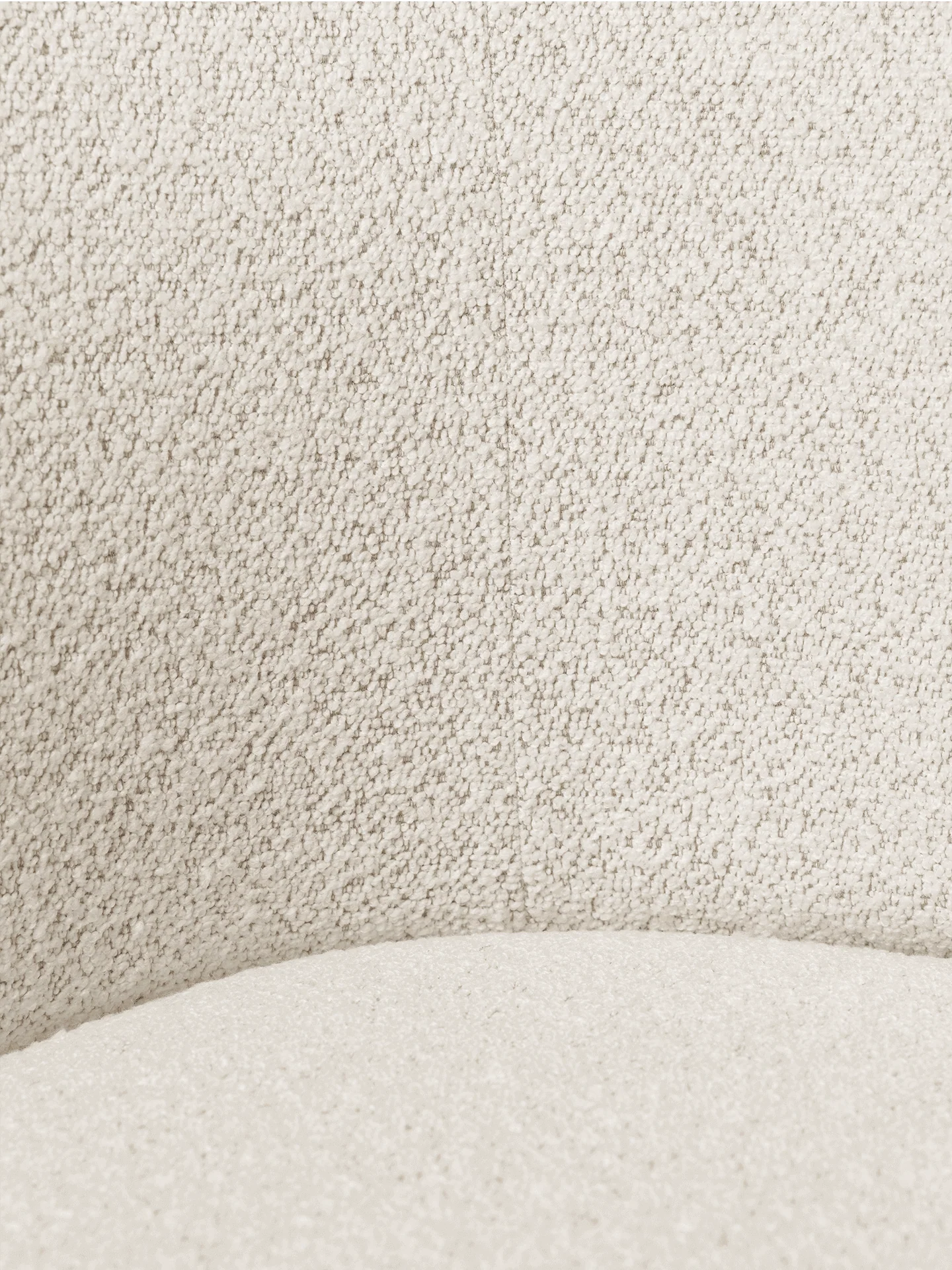 Rico Dining Chair - Cashmere - Soft Bouclé - Off-White/Sand - UK - Image 4