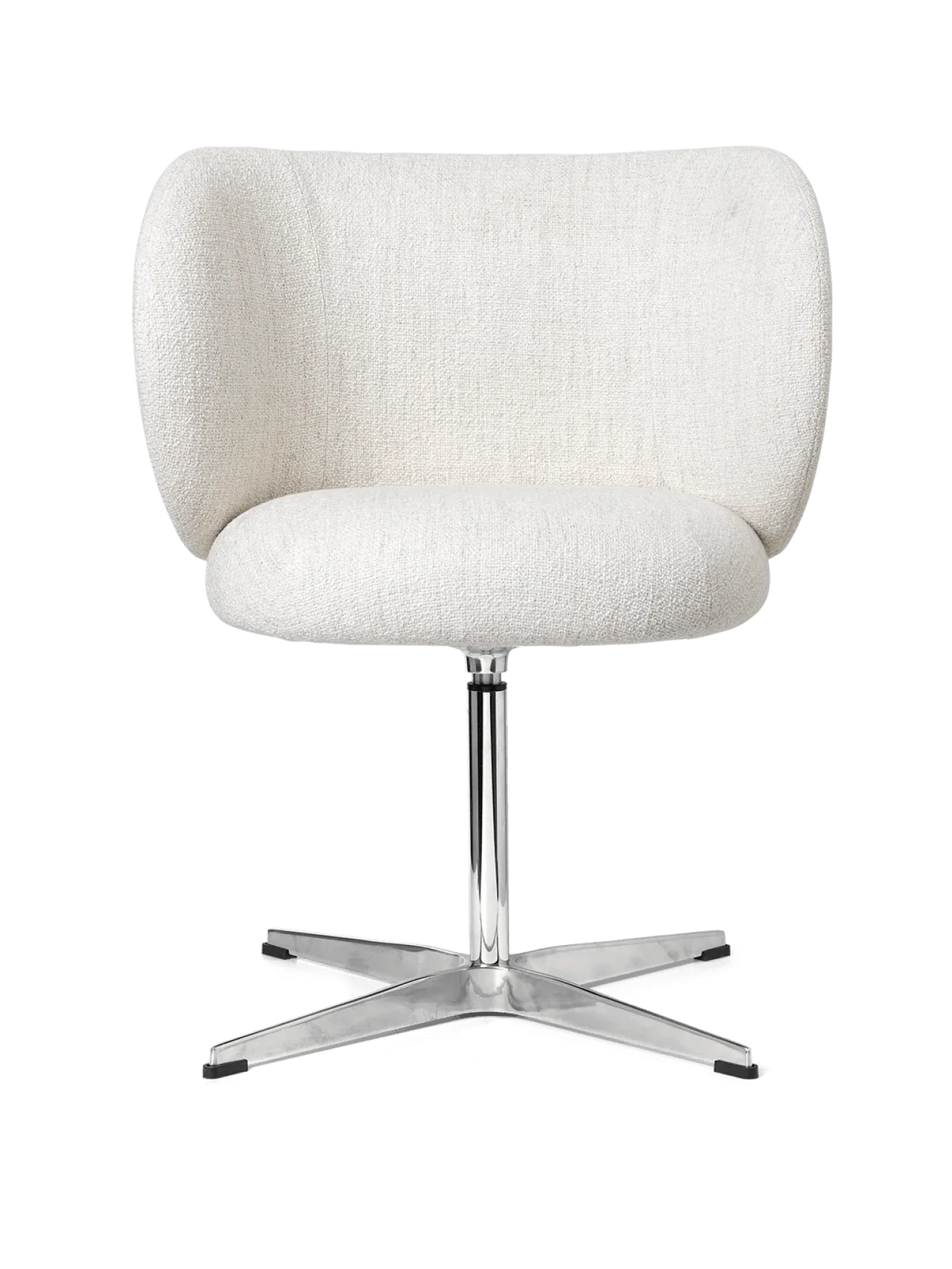 Rico Dining Chair - Swivel - Bouclé - Off-White - UK