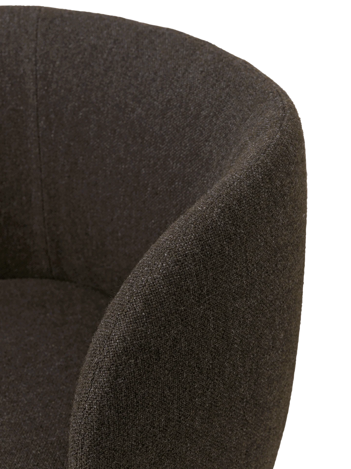 Rico Dining Chair - Swivel - Hallingdal - Dark Grey/Brown - UK - Image 4