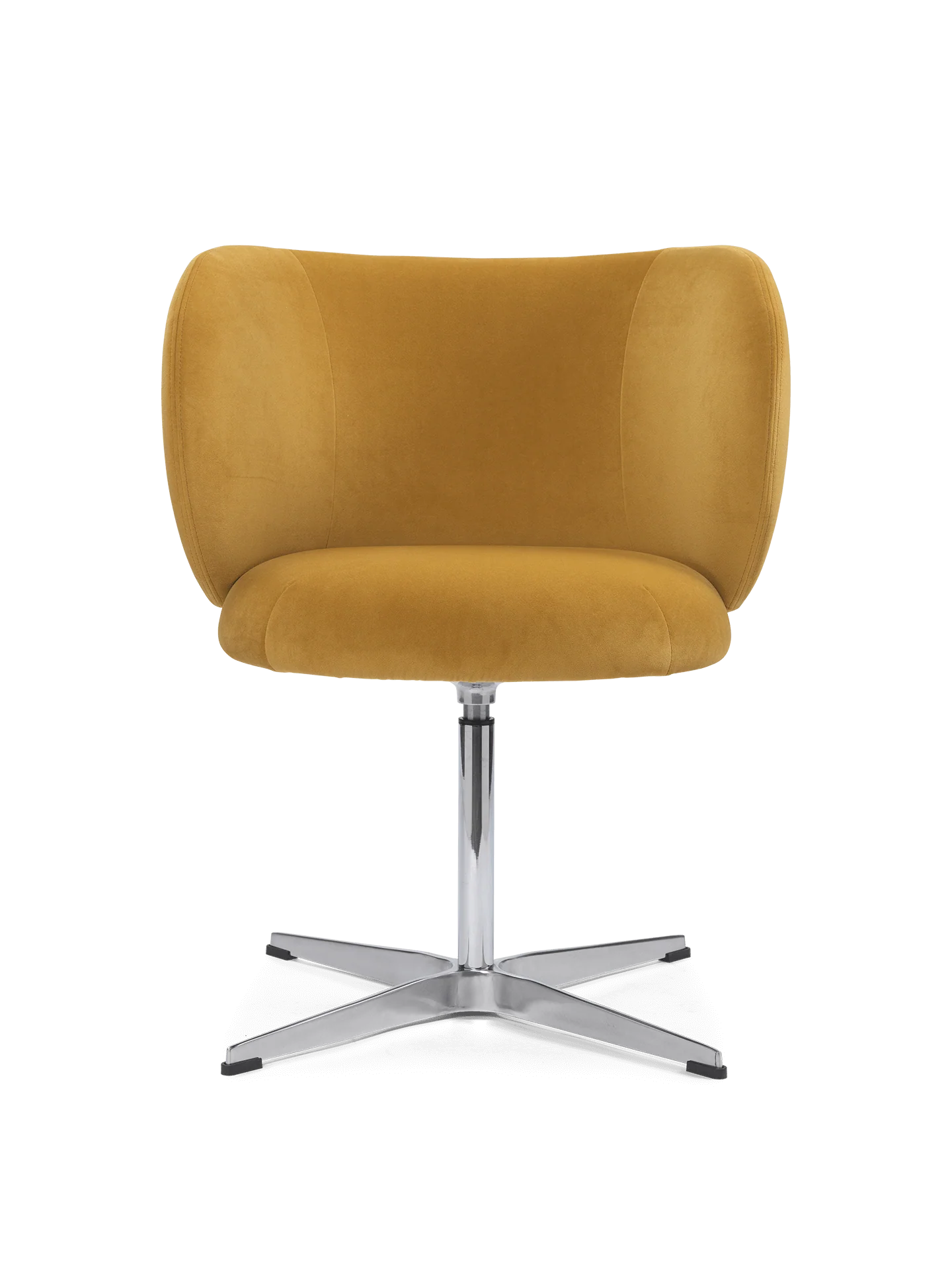 Rico Dining Chair - Swivel - Rich Velvet - Honey - UK