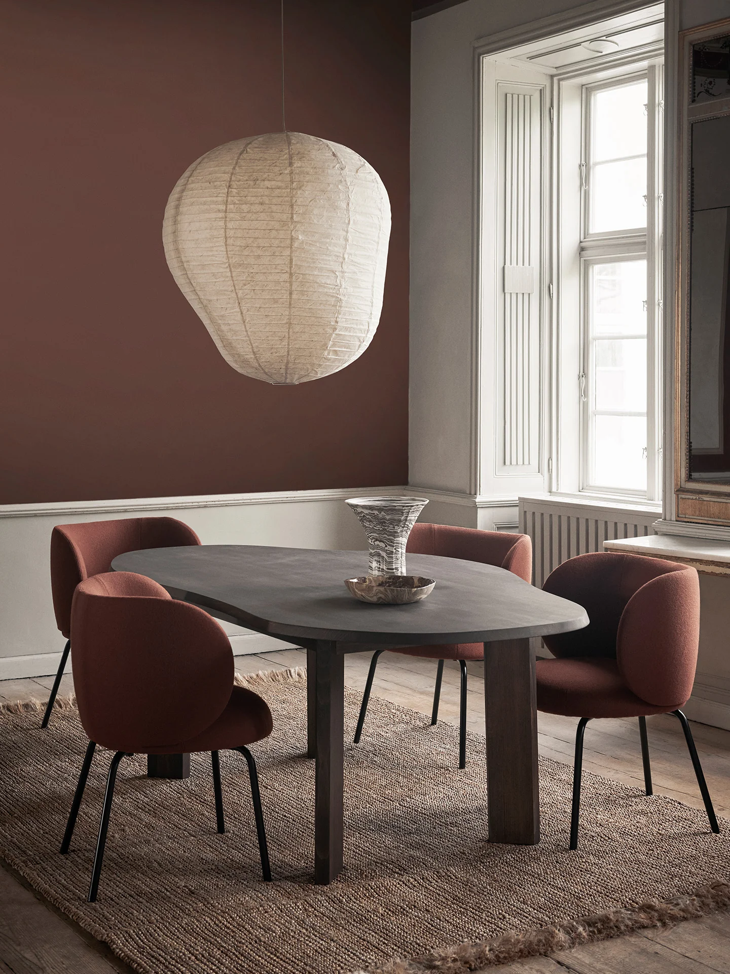 Rico Dining Chair - Black - Tonus - Red Brown - UK - Image 2