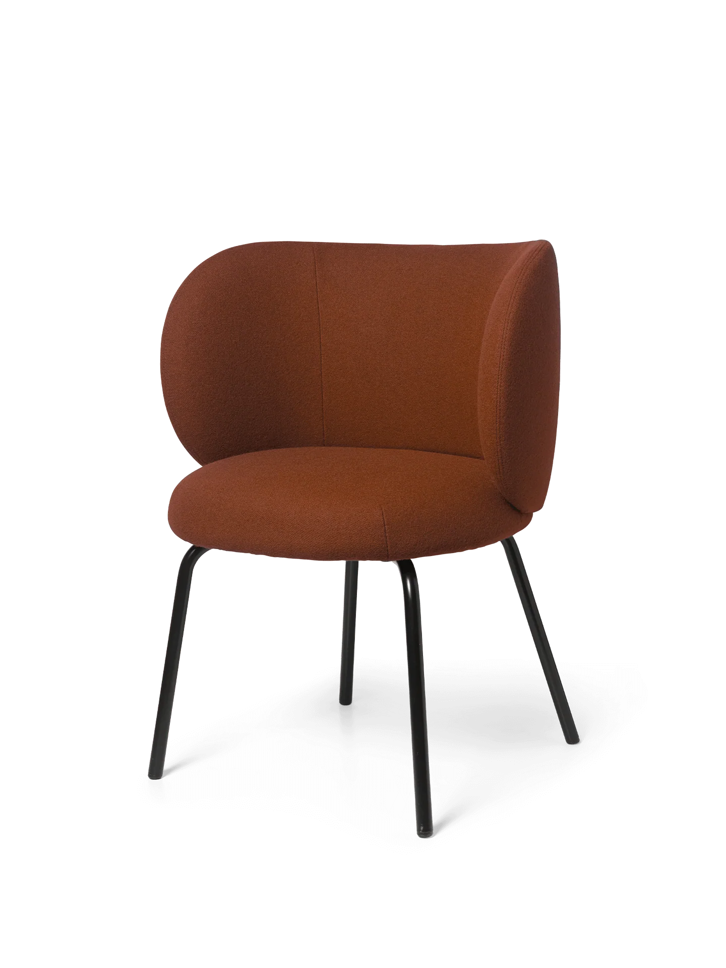 Rico Dining Chair - Black - Tonus - Red Brown - UK - Image 3