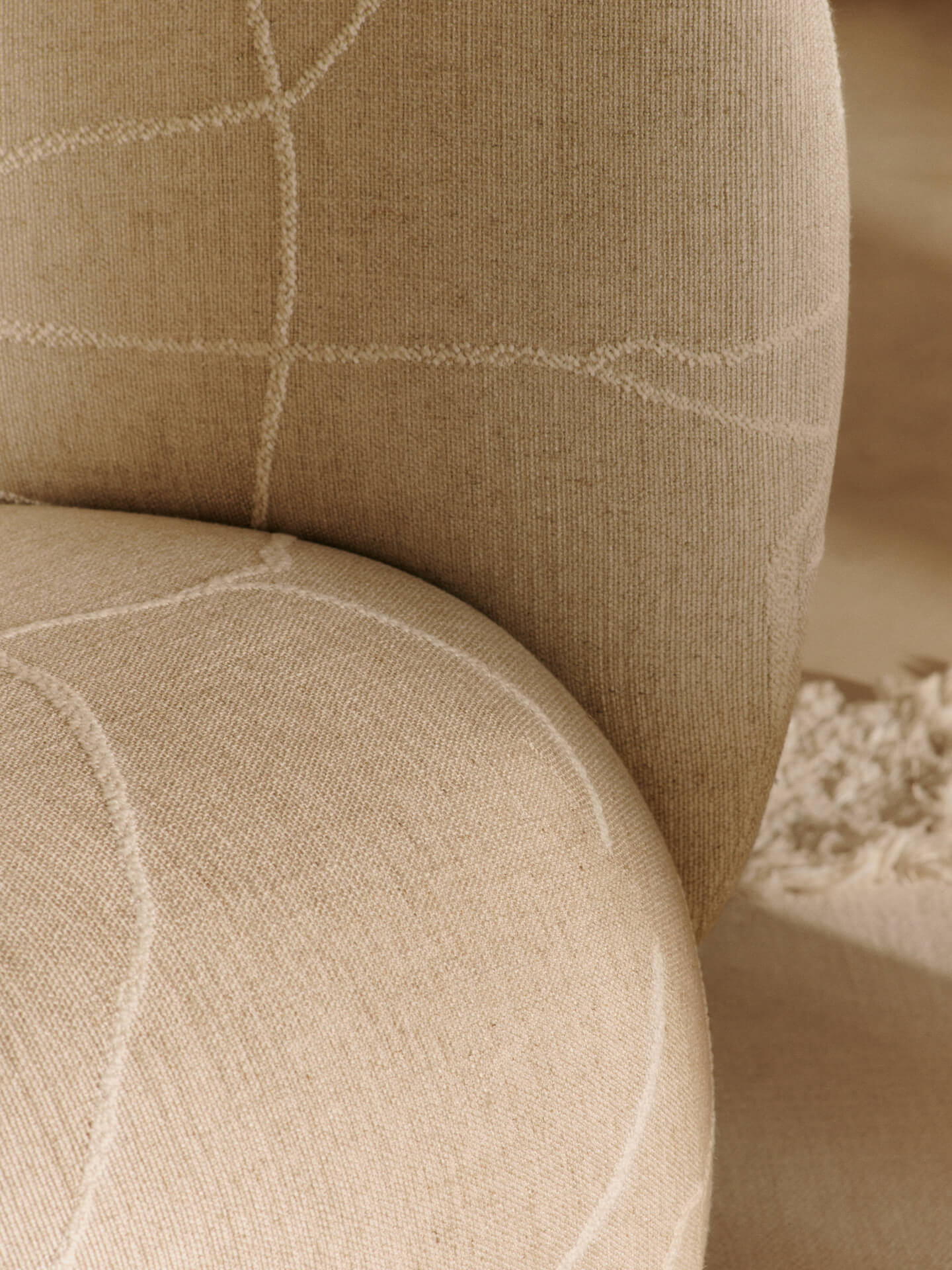 Rico Lounge Chair - Can Lis - Sand/Off-White - UK - Image 4