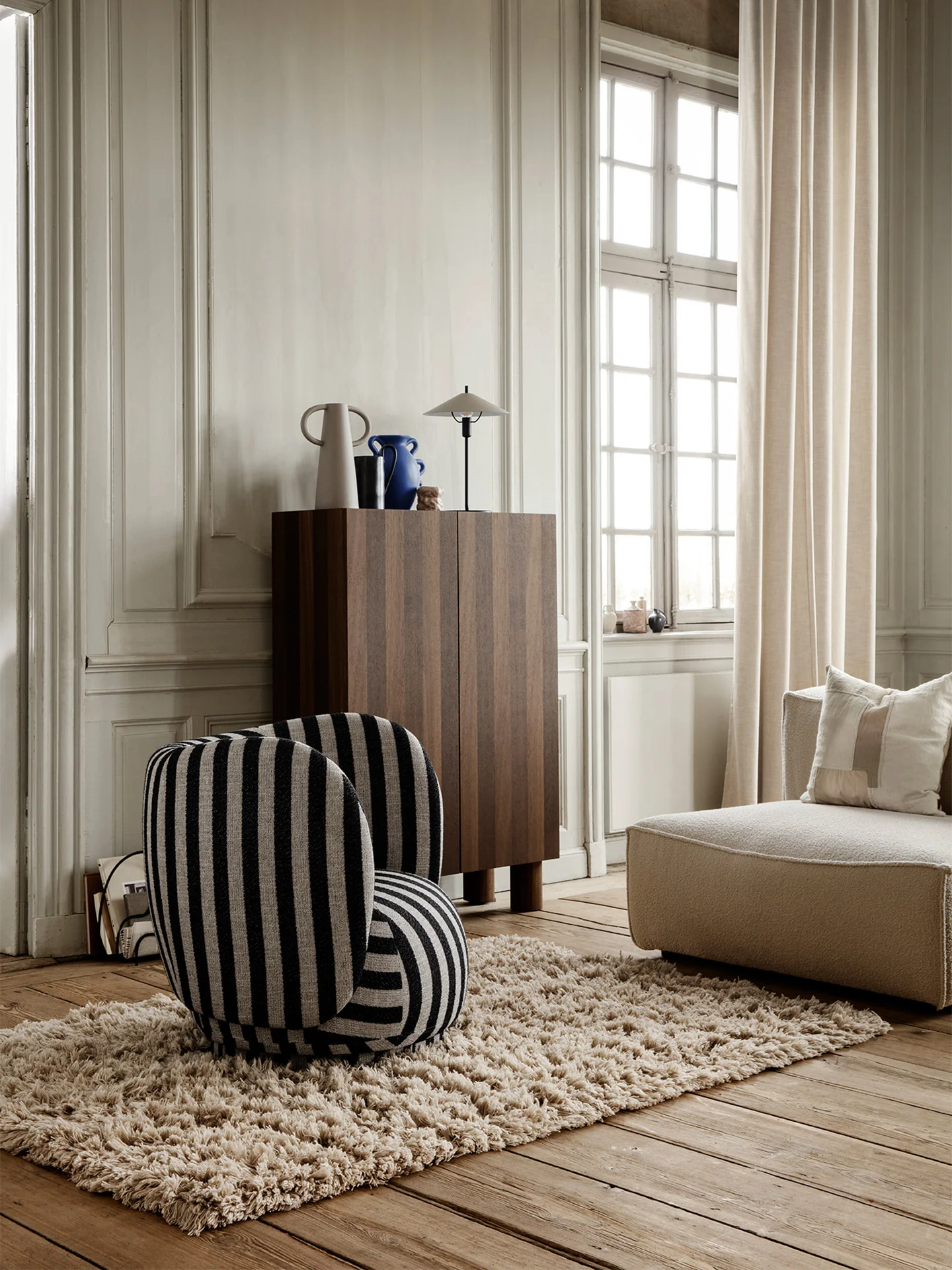 Rico Lounge Chair - Louisiana - Sand/Black - UK - Image 3
