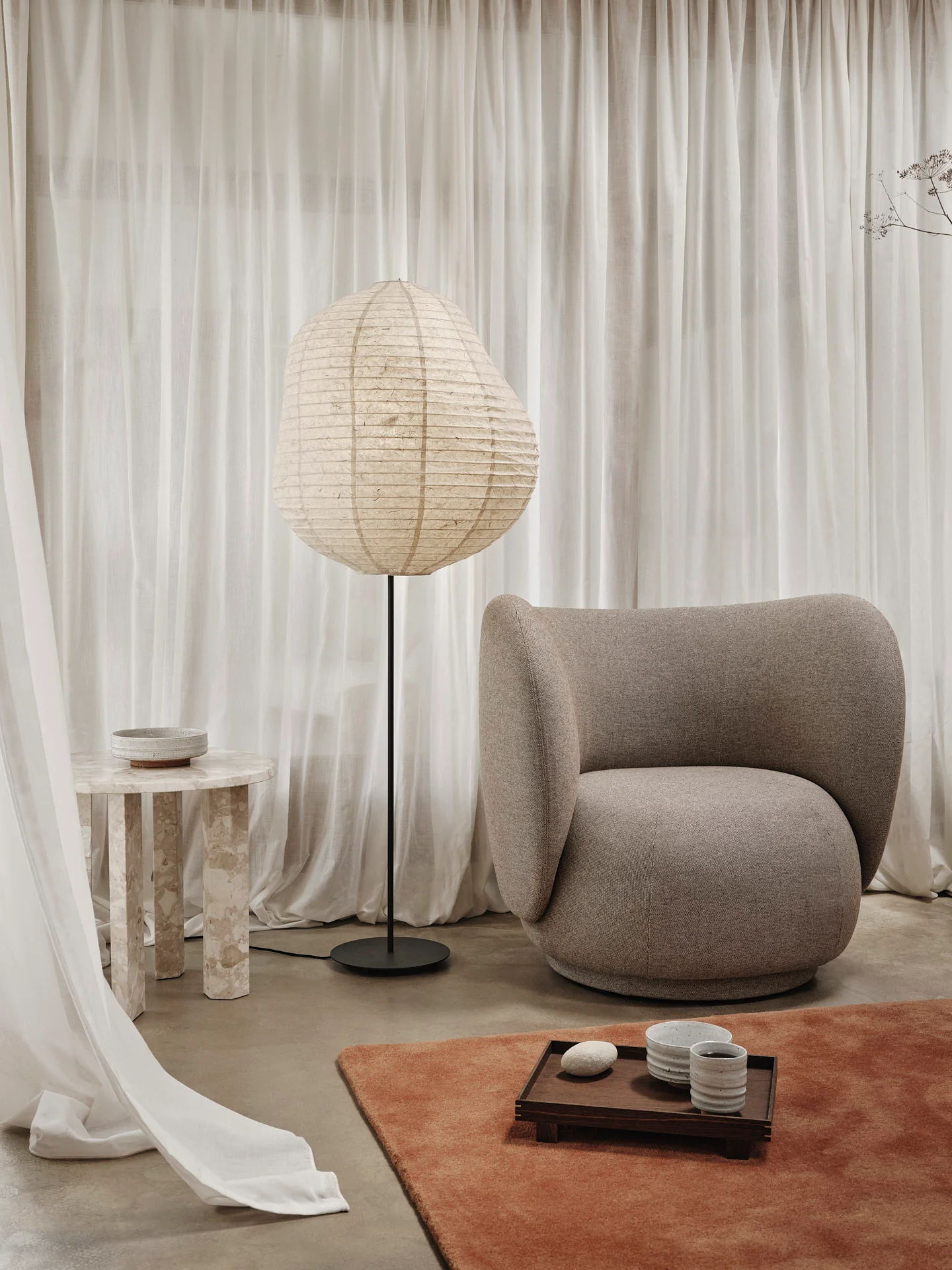 Rico Lounge Chair - Main Line Flax - Coffee - UK - Image 2