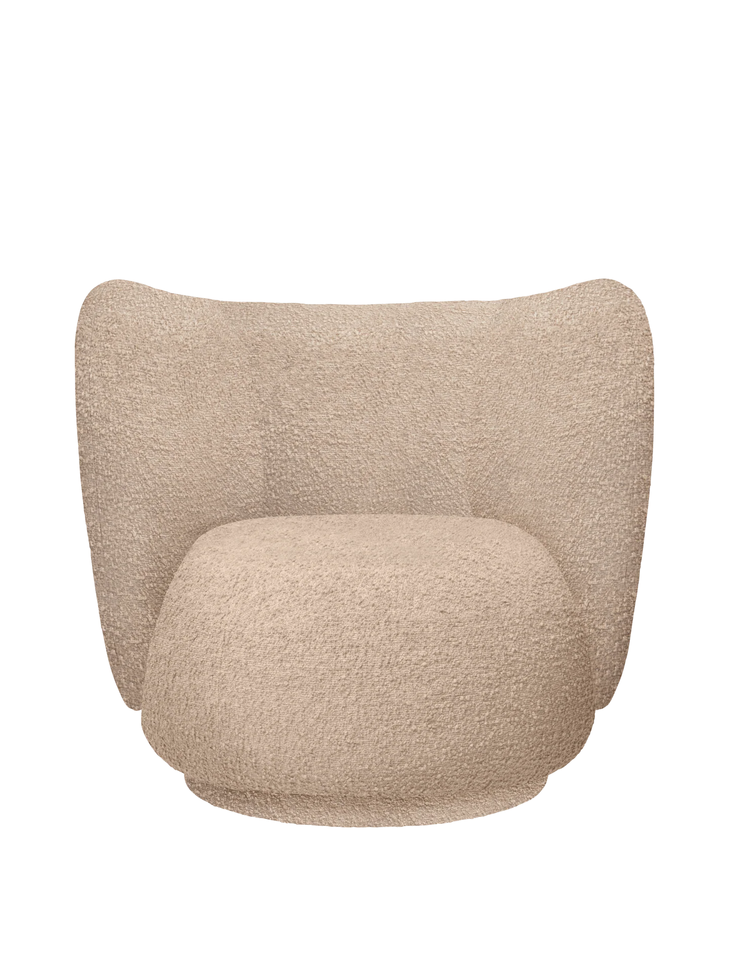 Rico Lounge Chair - Raw Bouclé - Natural - UK