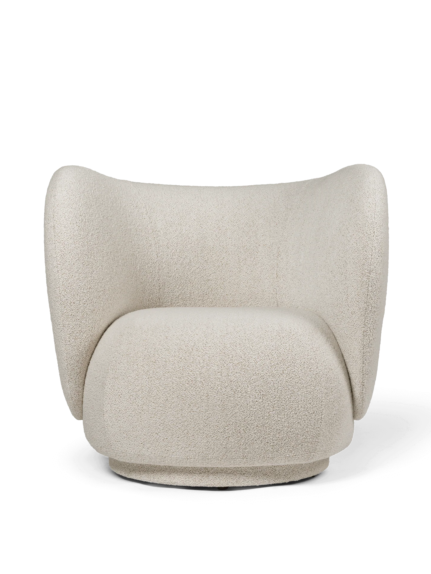 Rico Lounge Chair - Soft Bouclé - Off-White/Sand - UK