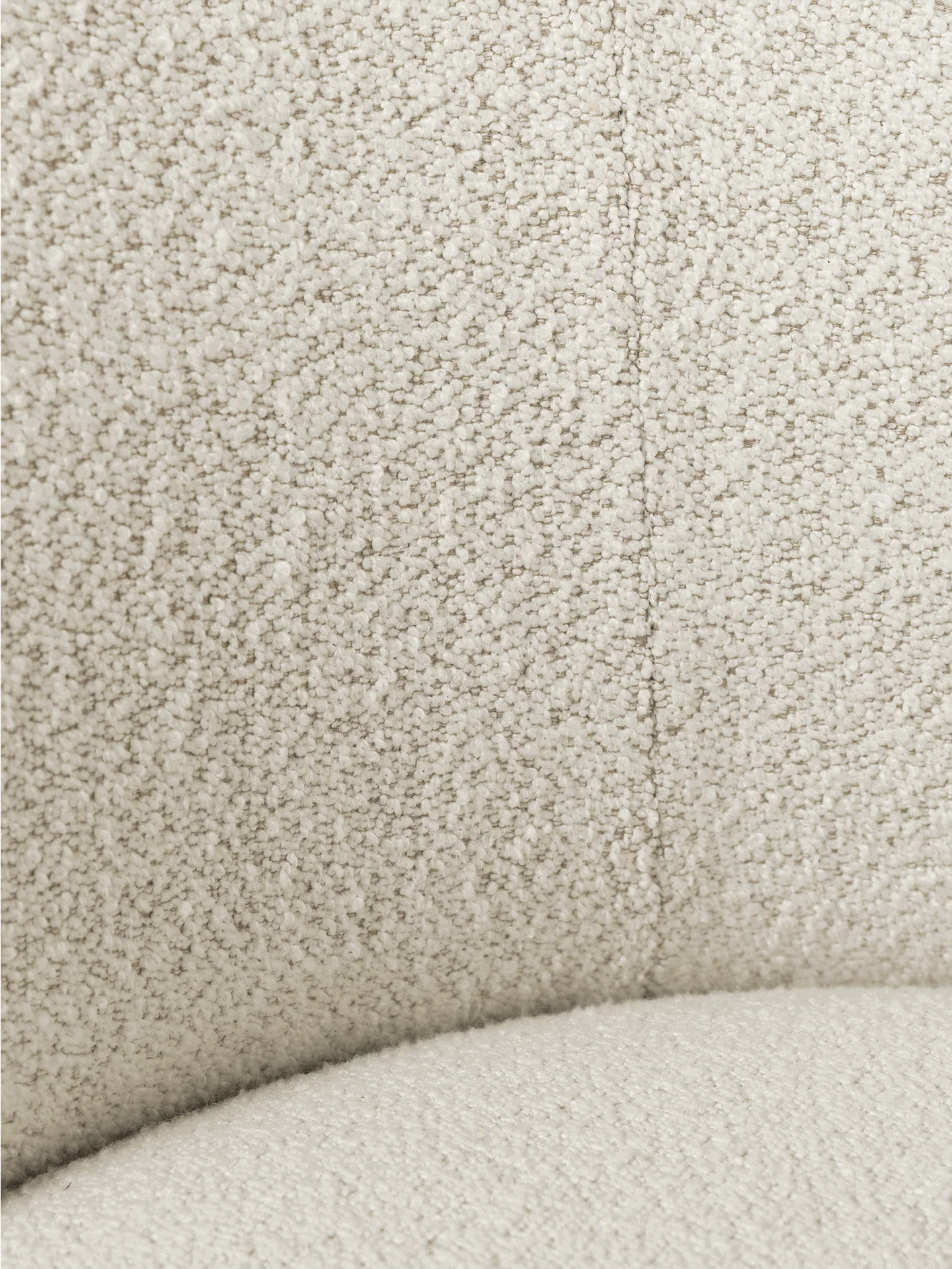 Rico Lounge Chair - Swivel - Soft Bouclé - Off-White/Sand - UK - Image 3