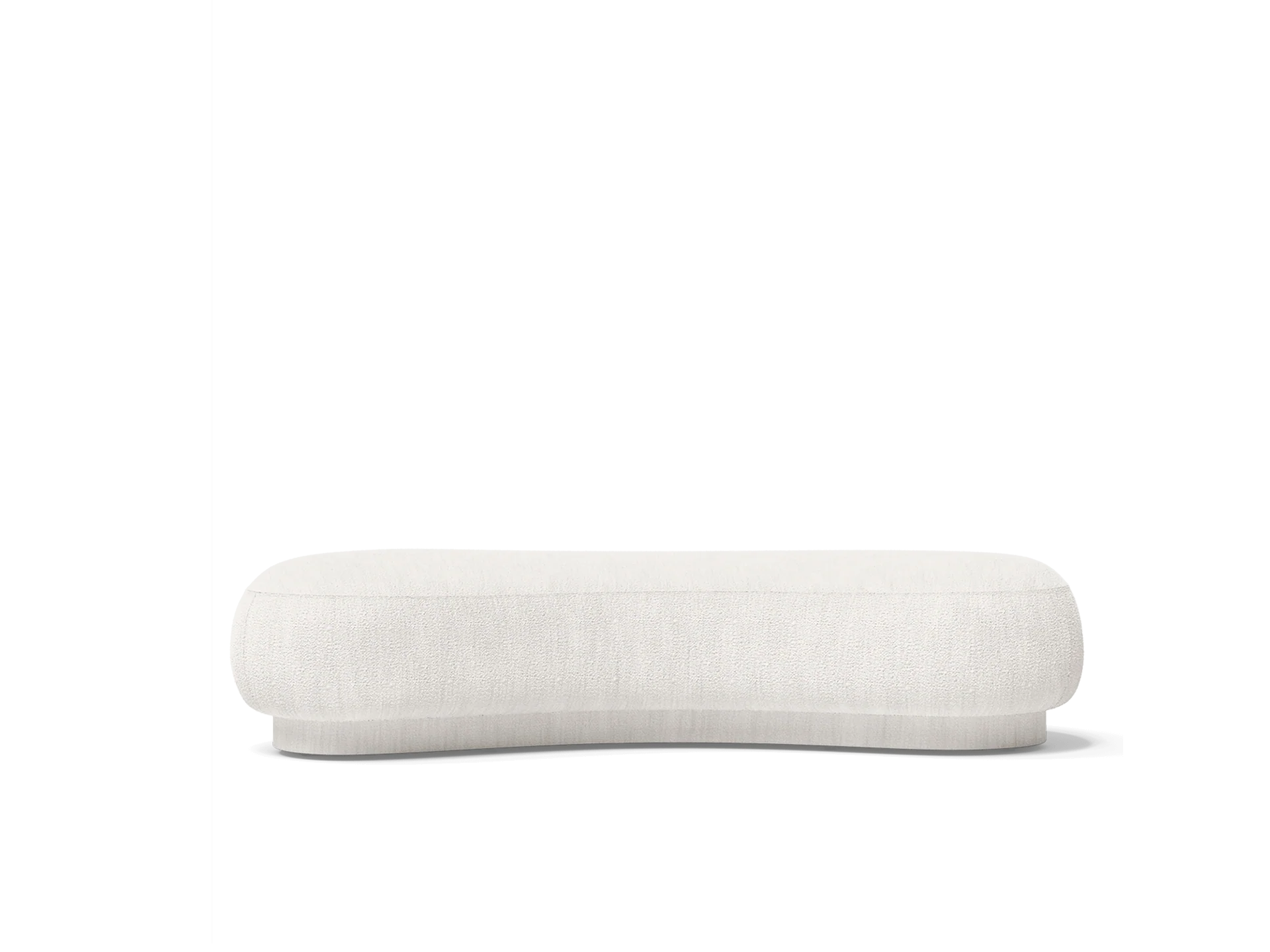 Rico Lounger Ottoman - Bouclé - Off-white - UK