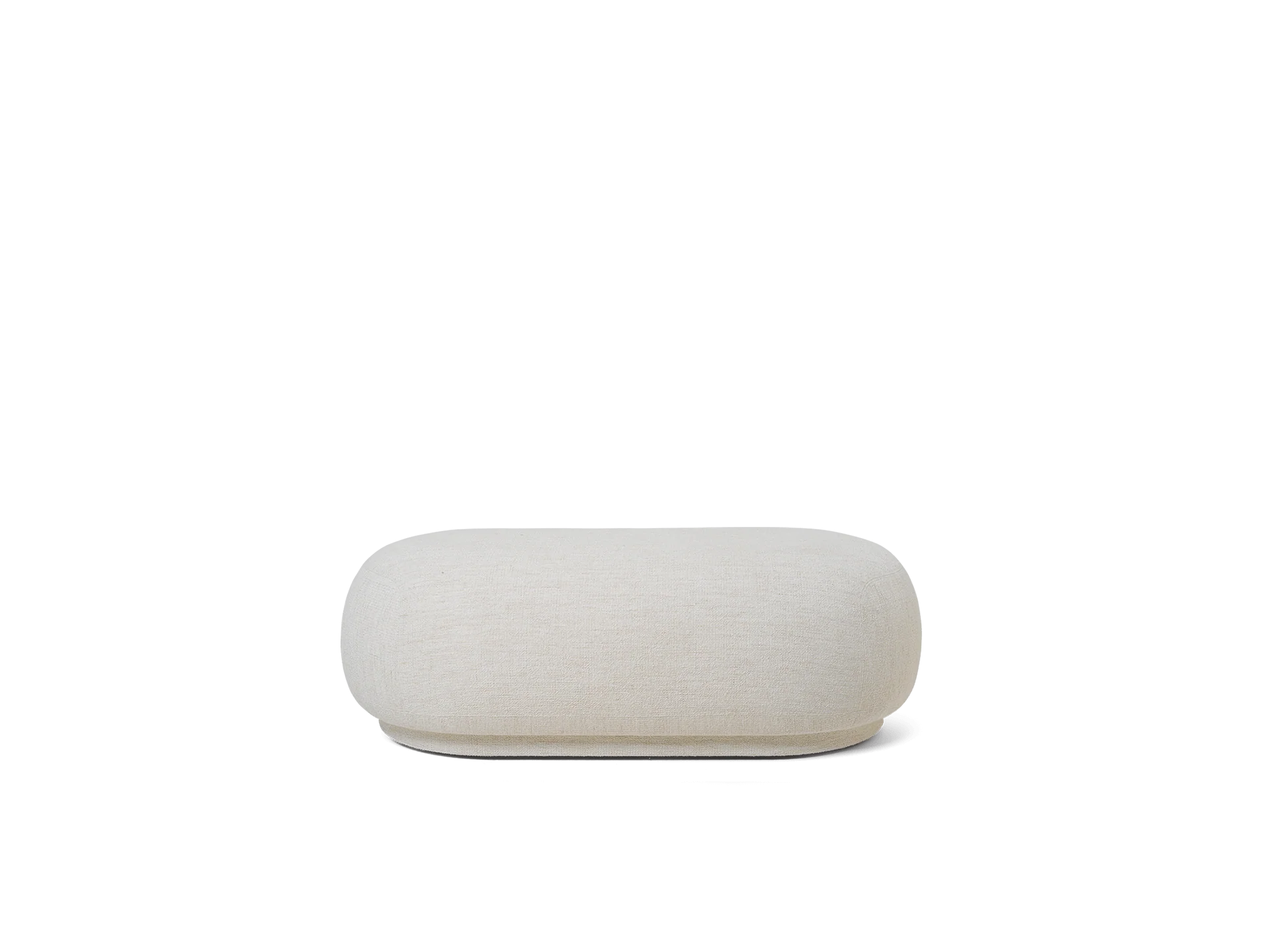 Rico Ottoman - Bouclé - Off-White - UK