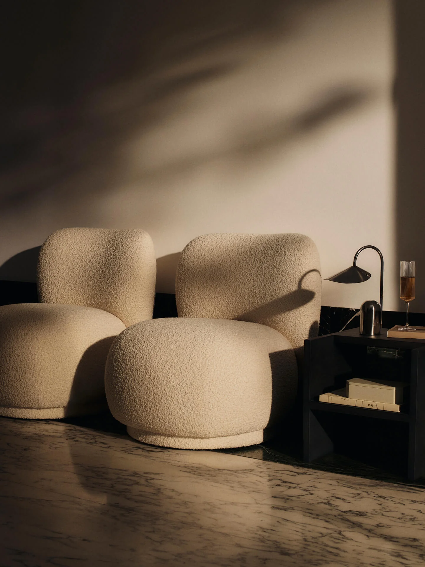 Rico Piccolo Lounge Chair - Nordic Bouclé - Off-White - UK - Image 3