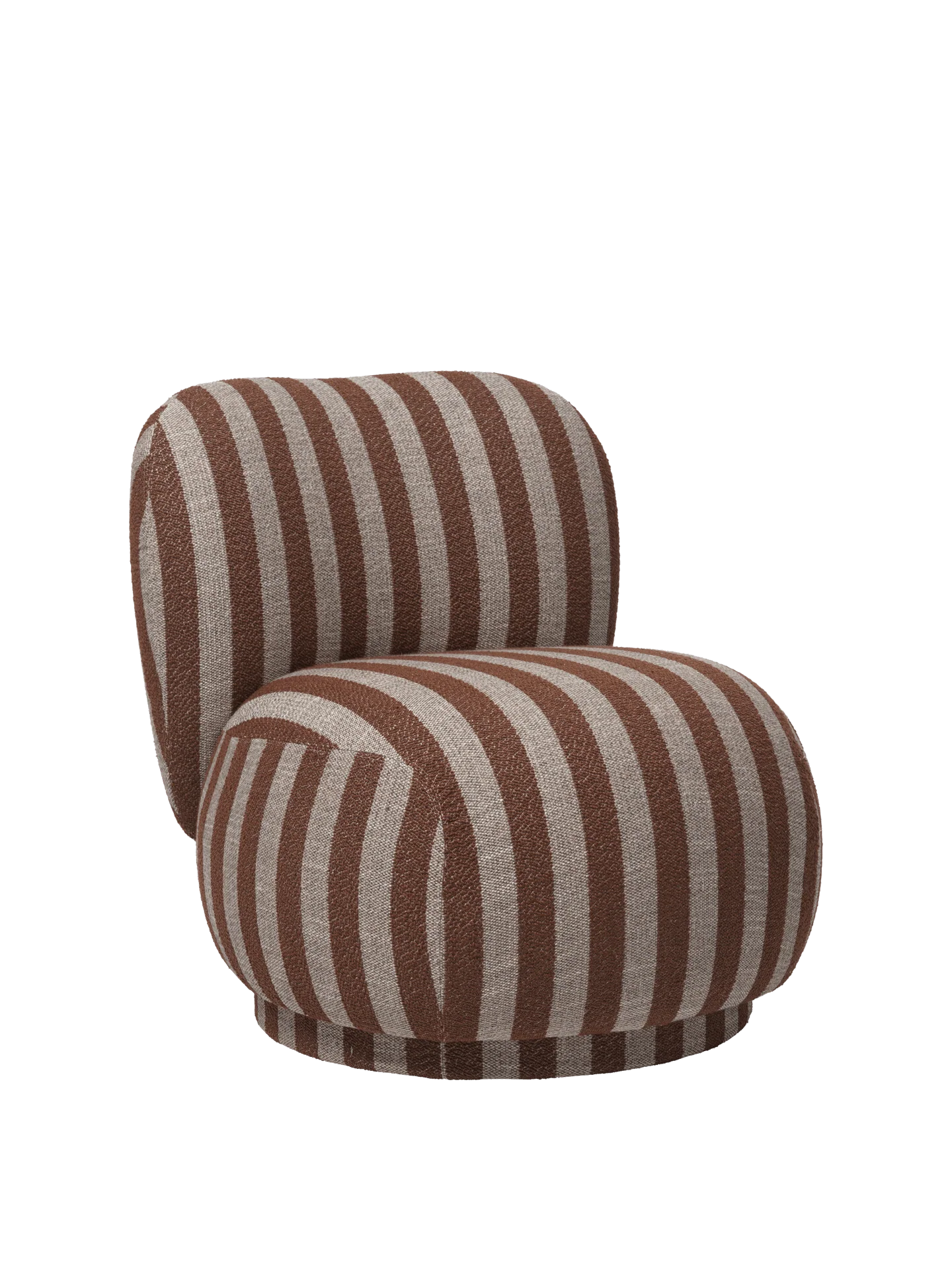 Rico Piccolo Lounge Chair - Swivel - Louisiana - Sand/Chocolate - UK - Image 2