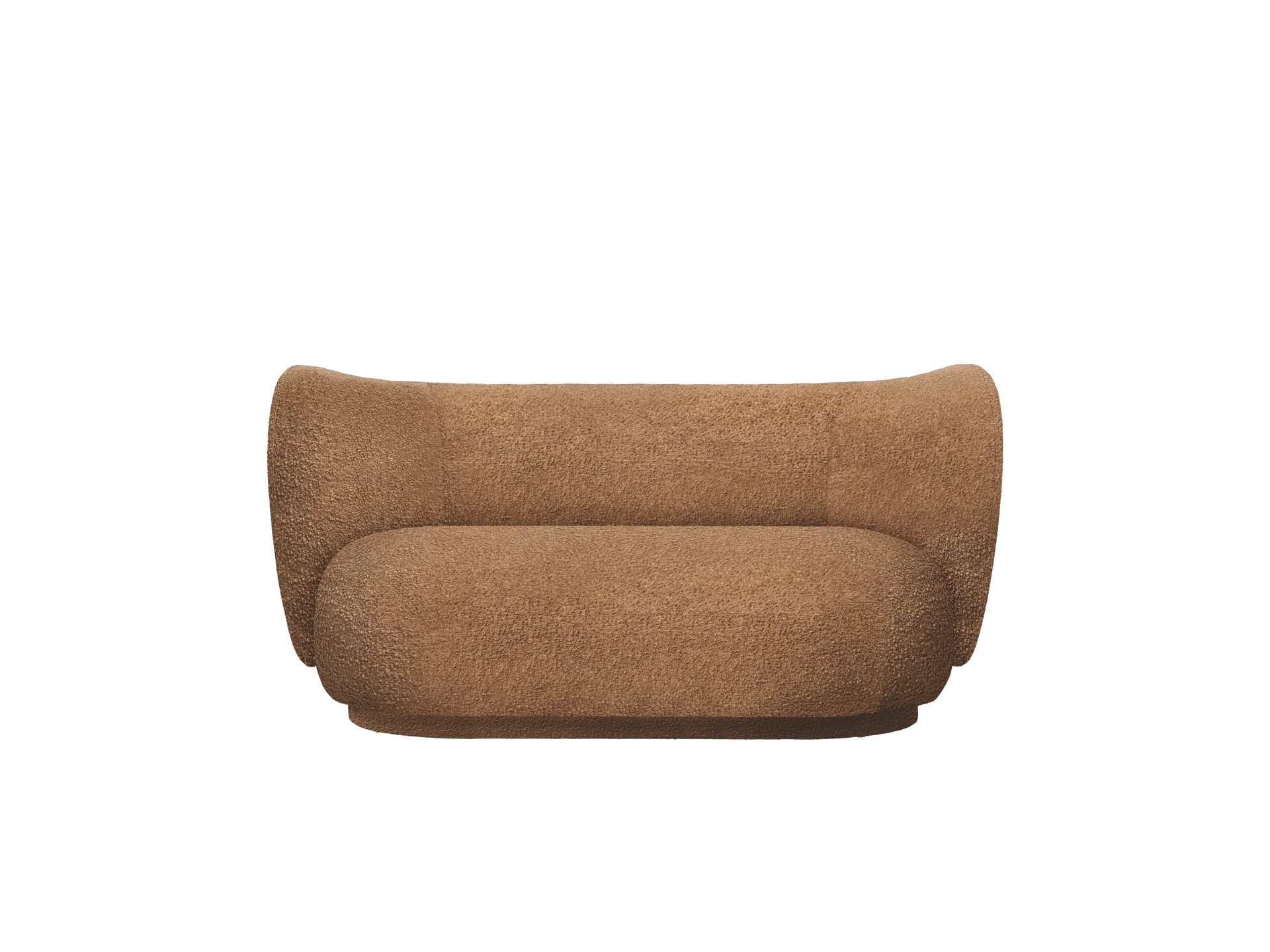 Rico Sofa 2-seater - Raw Bouclé - Tan - UK