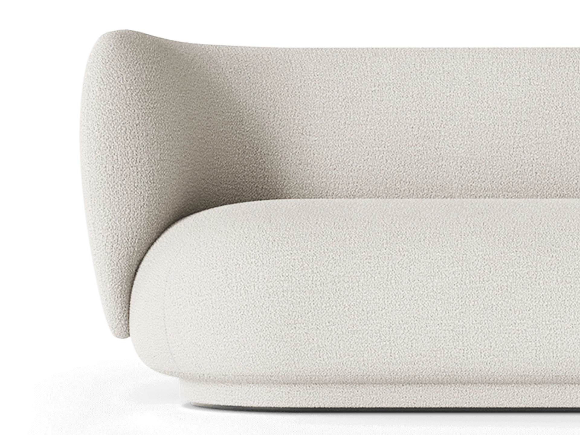 Rico Sofa 4-seater - Bouclé - Off-White - UK - Image 3