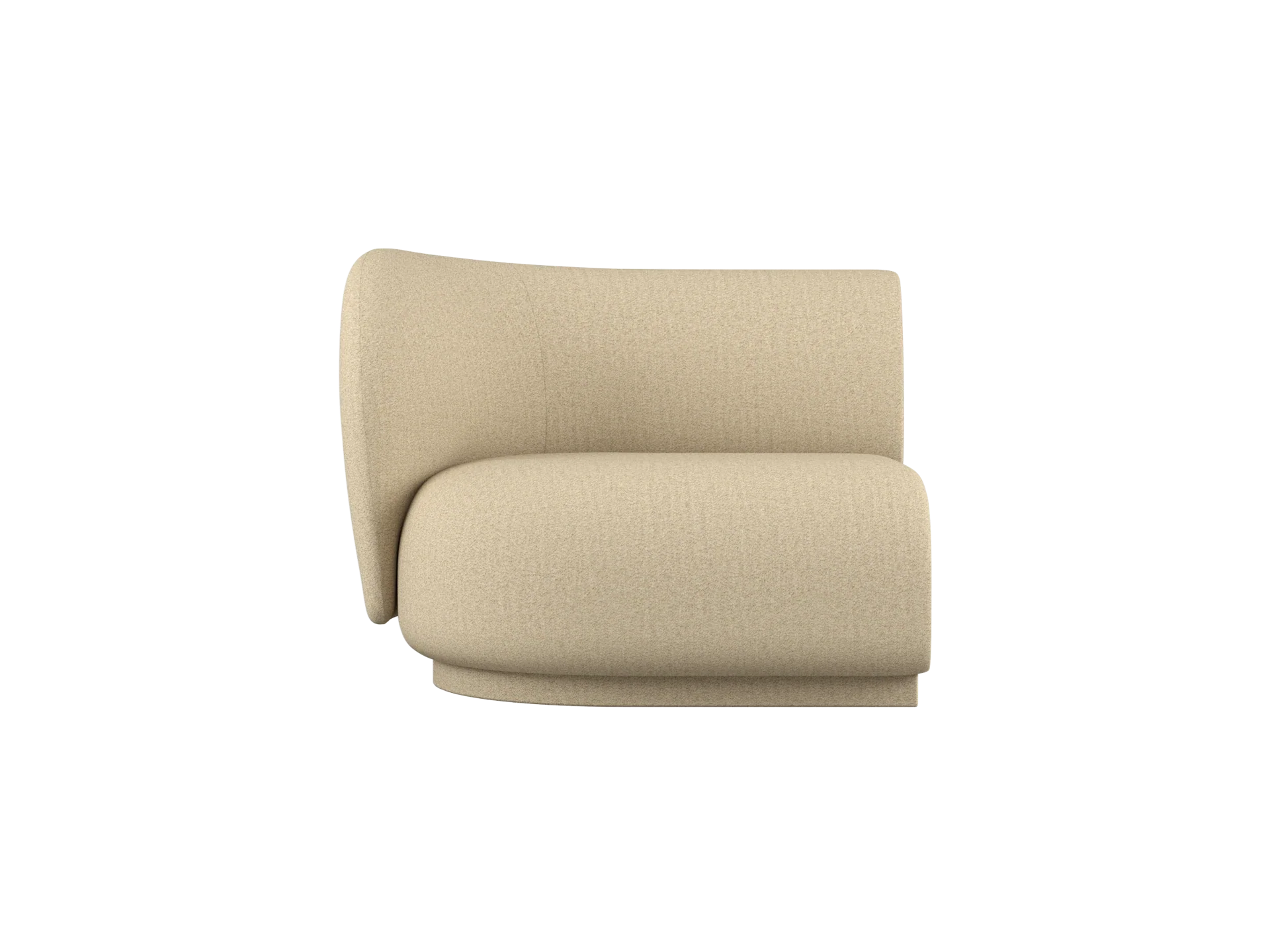 Rico Sofa Armrest Left - Raw Bouclé - Natural - UK