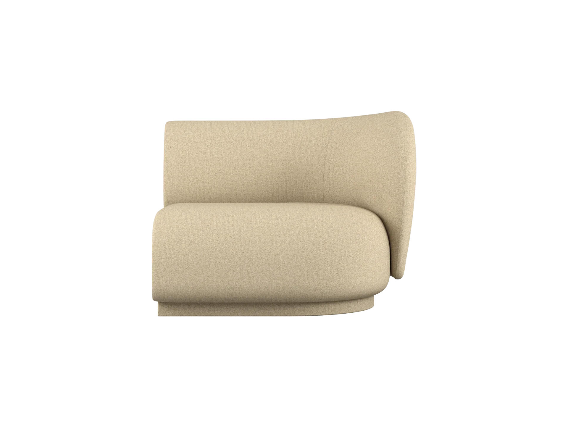 Rico Sofa Armrest Right - Raw Bouclé - Natural - UK